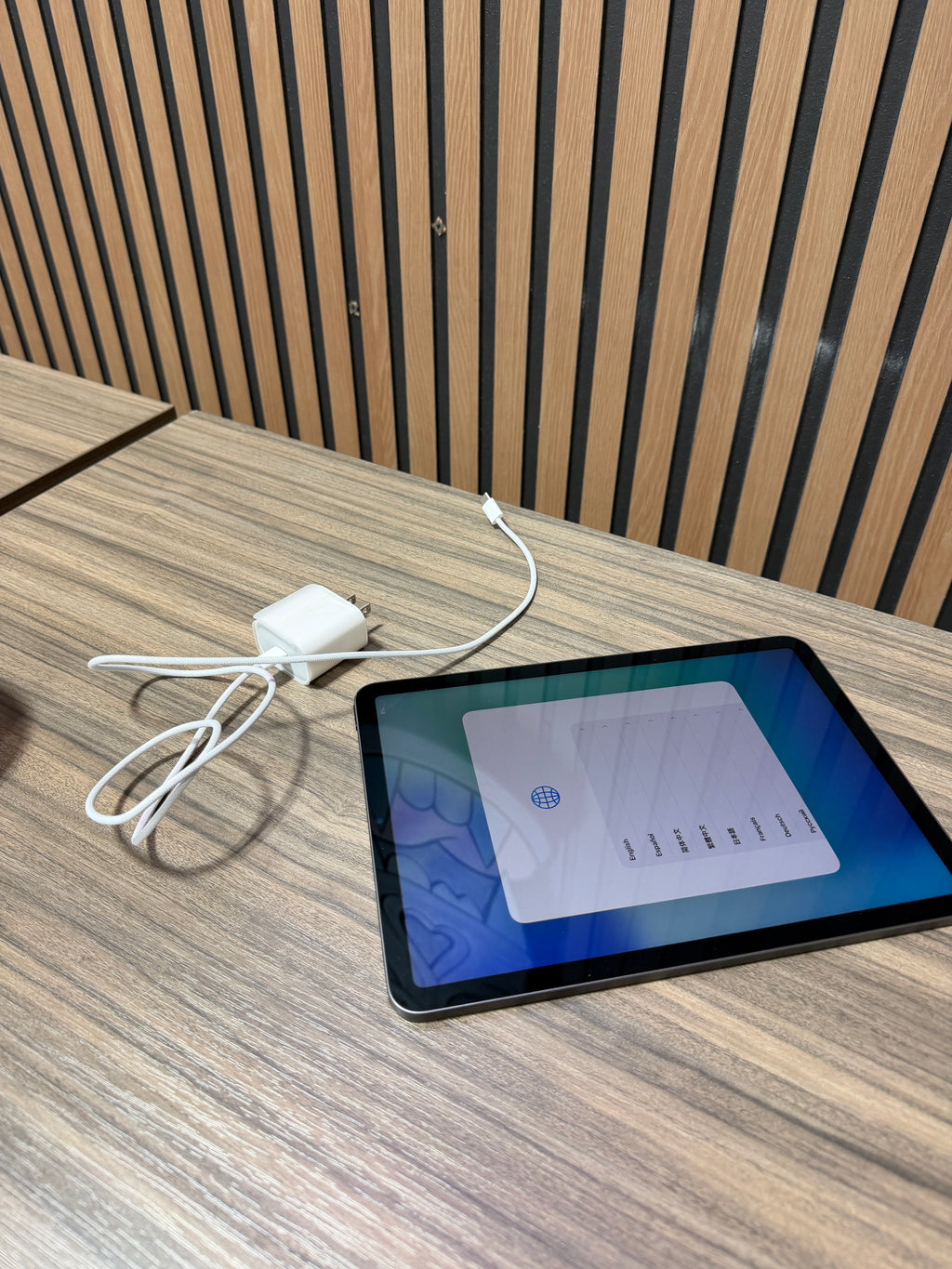 Apple iPad Air in a space gray finish 5th generation
