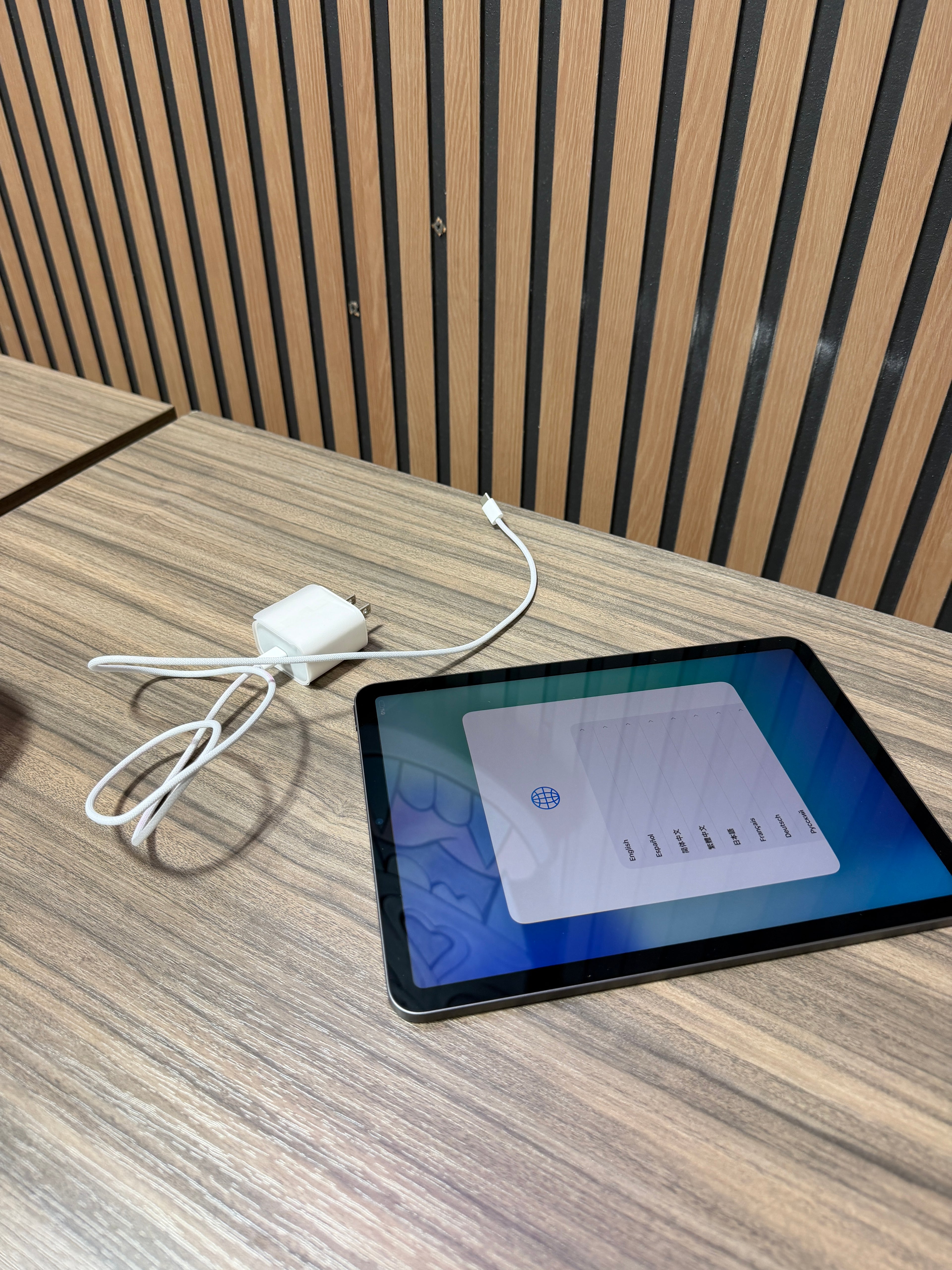 Apple iPad Air in a space gray finish 5th generation