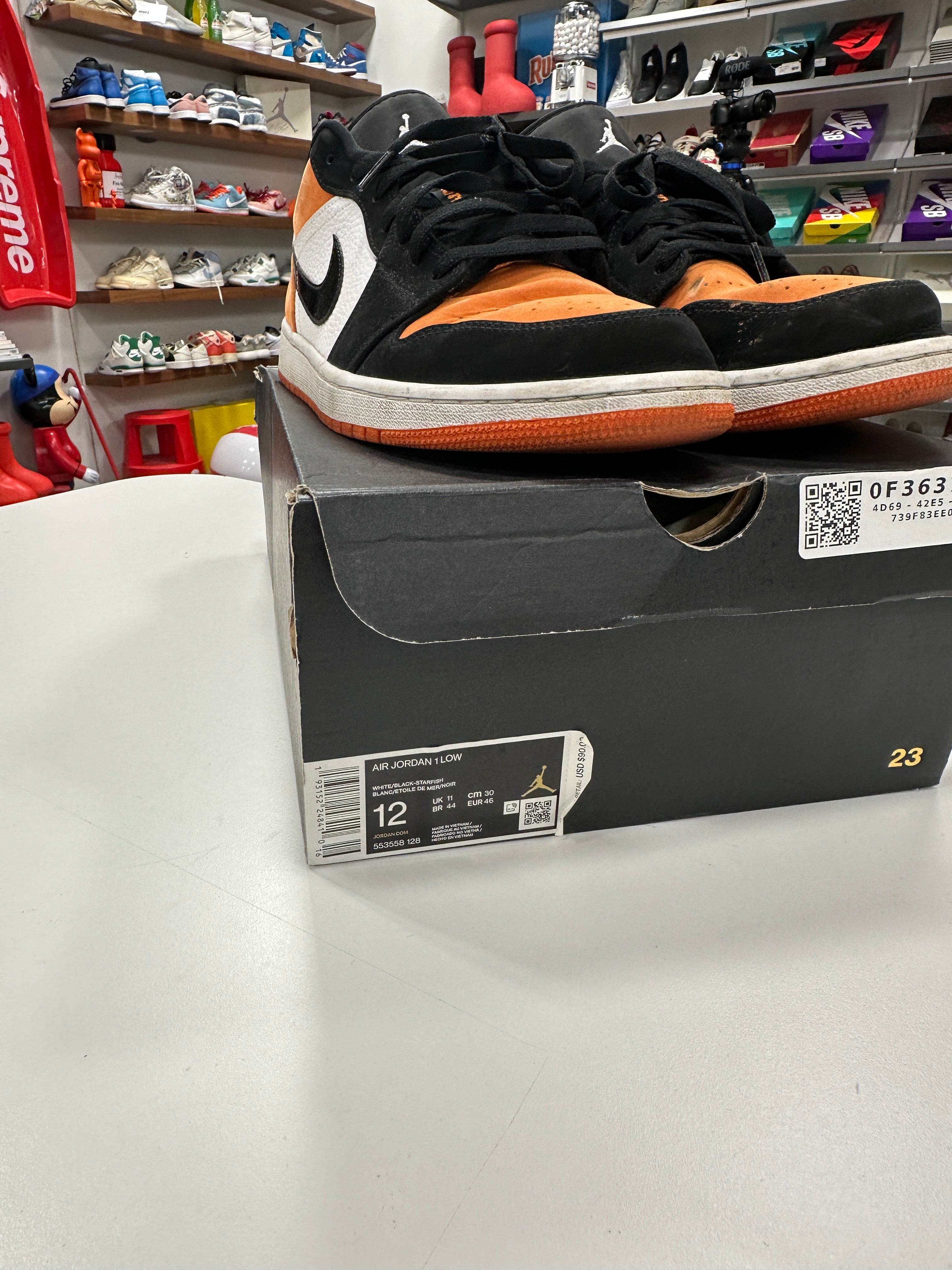 Jordan 1 Low Shattered Backboard Sz 12