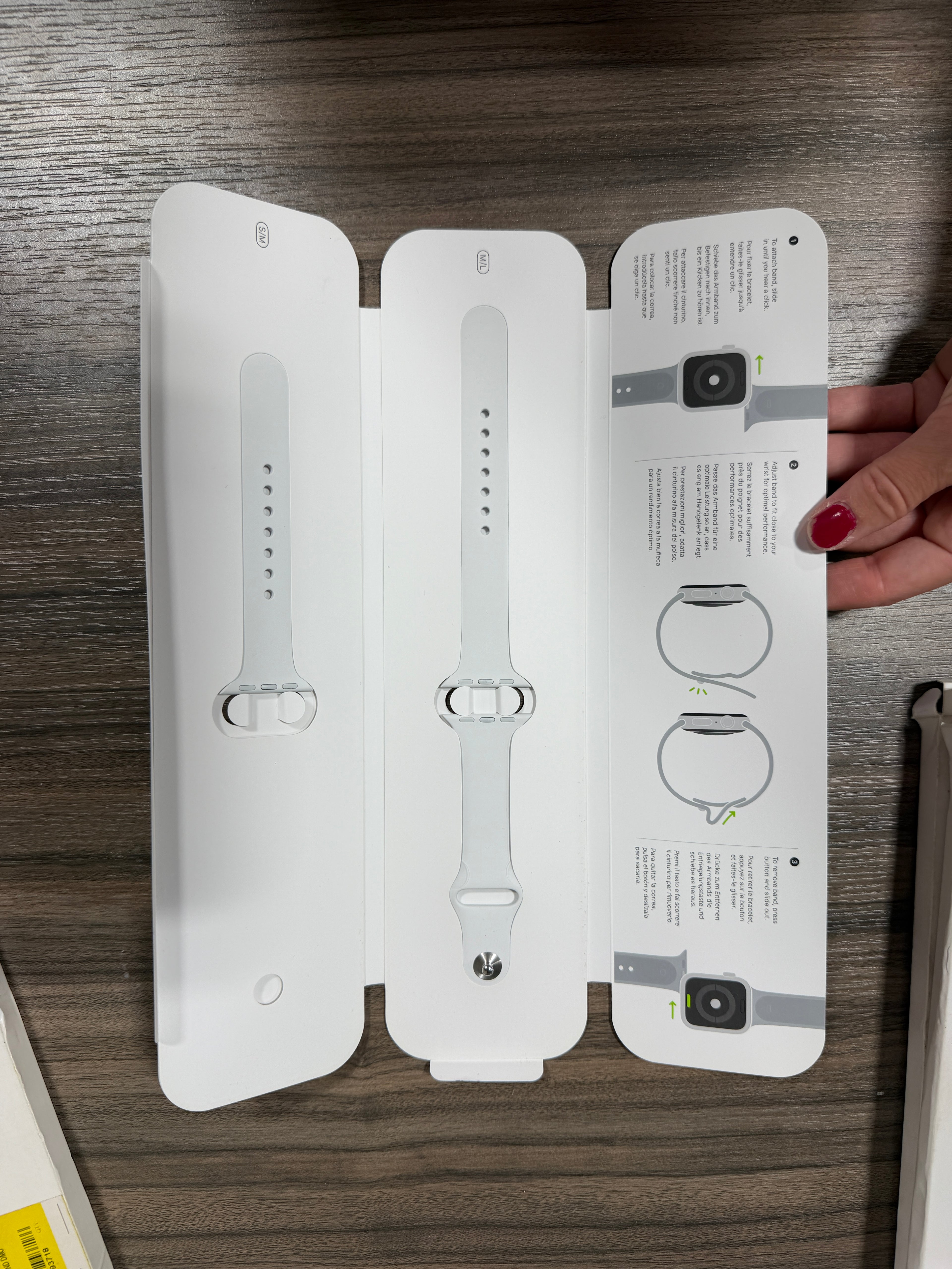 38 mm white Apple Watch Sport Band