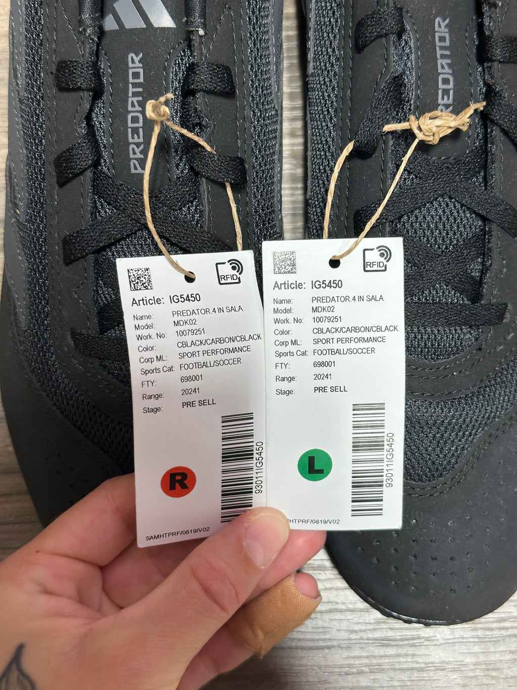 Adidas Predator Club Indoor Sala Sz 9