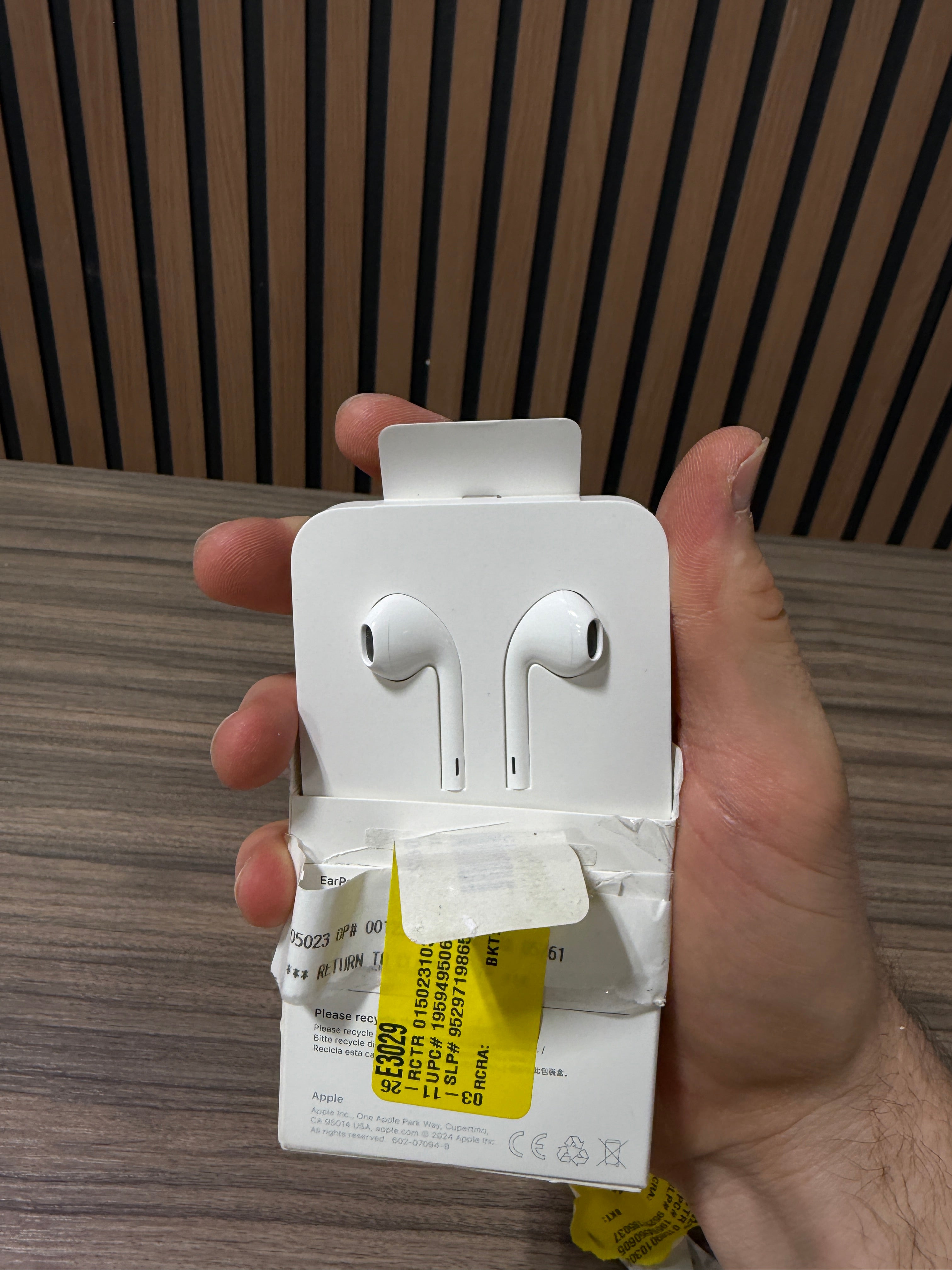 Apple EarPods with Lightning Connector.