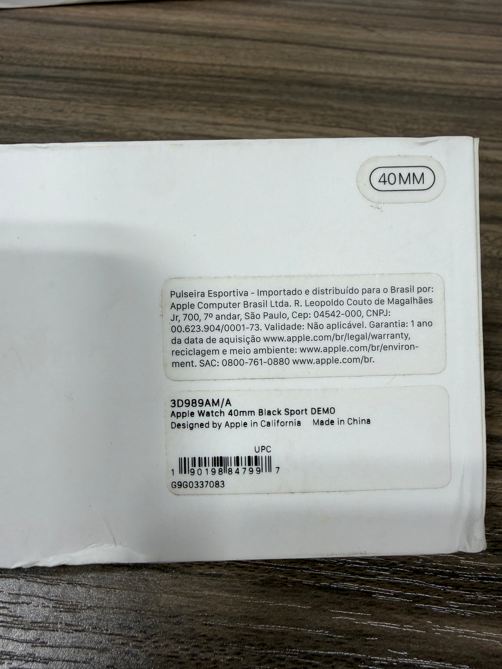 40 mm black apple watch sport band
