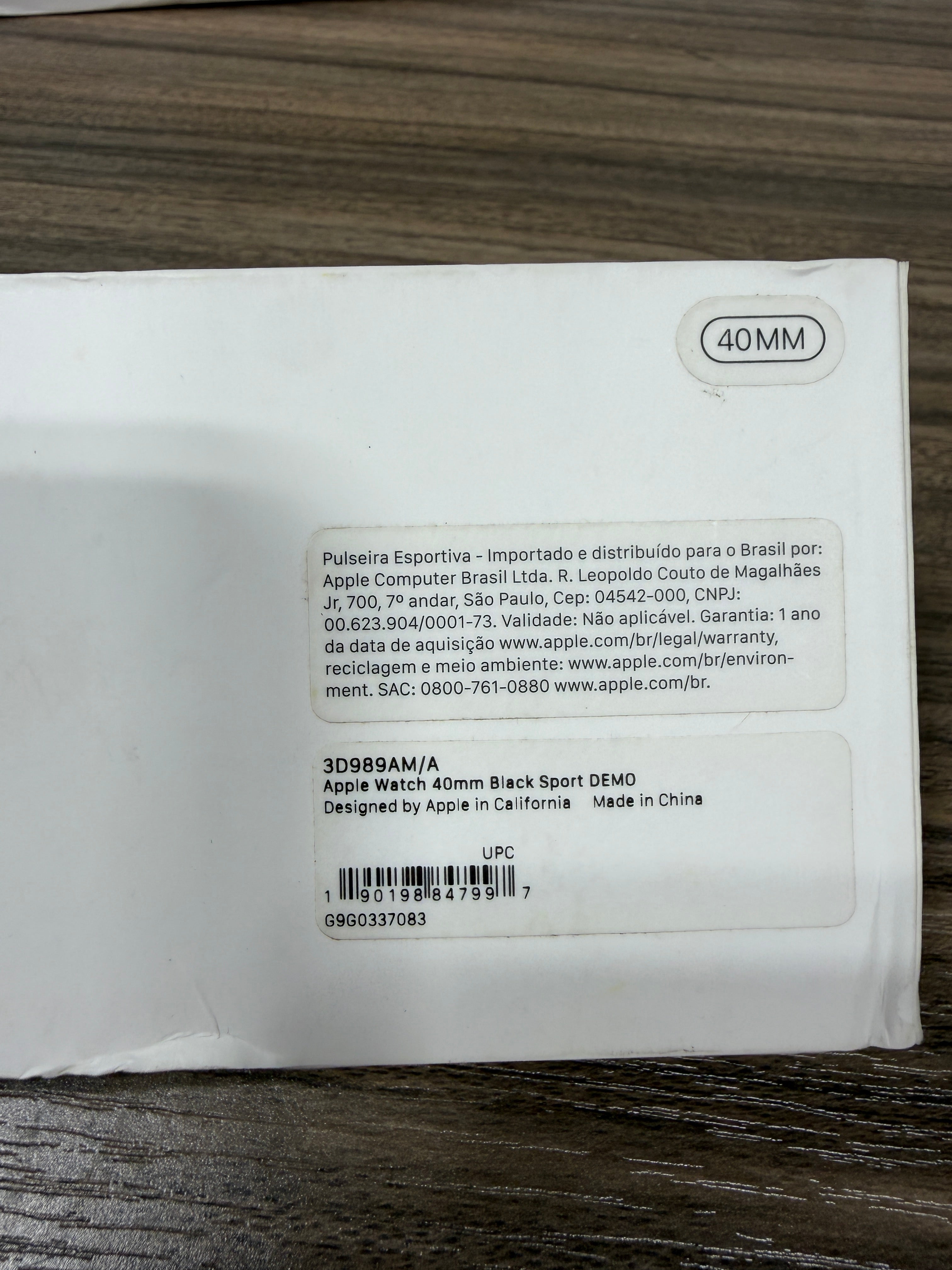 40 mm black apple watch sport band