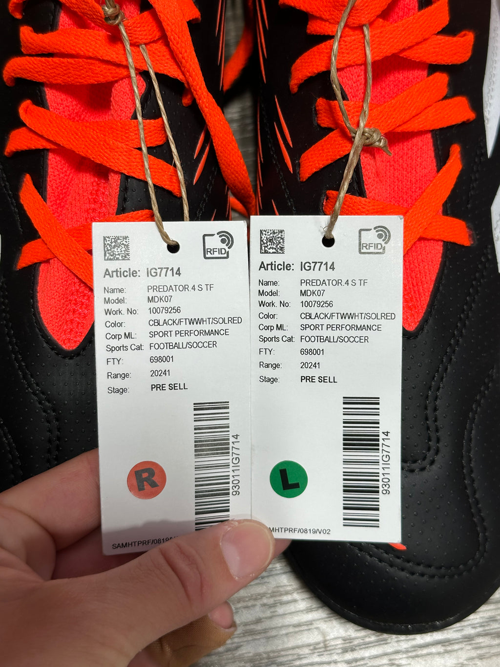 Adidas Predator League Sock TF sz 9