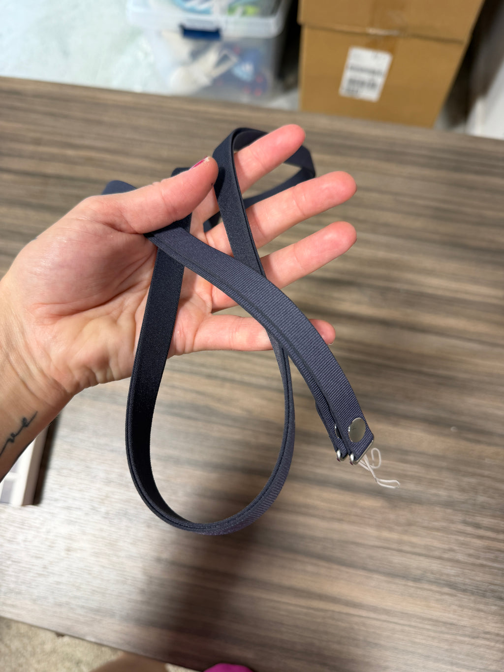 Apple iPhone Crossbody Strap in a dark blue