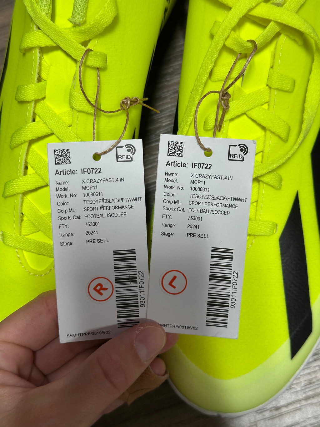 Adidas X Crazyfast Club Indoor soccer shoes sz 9