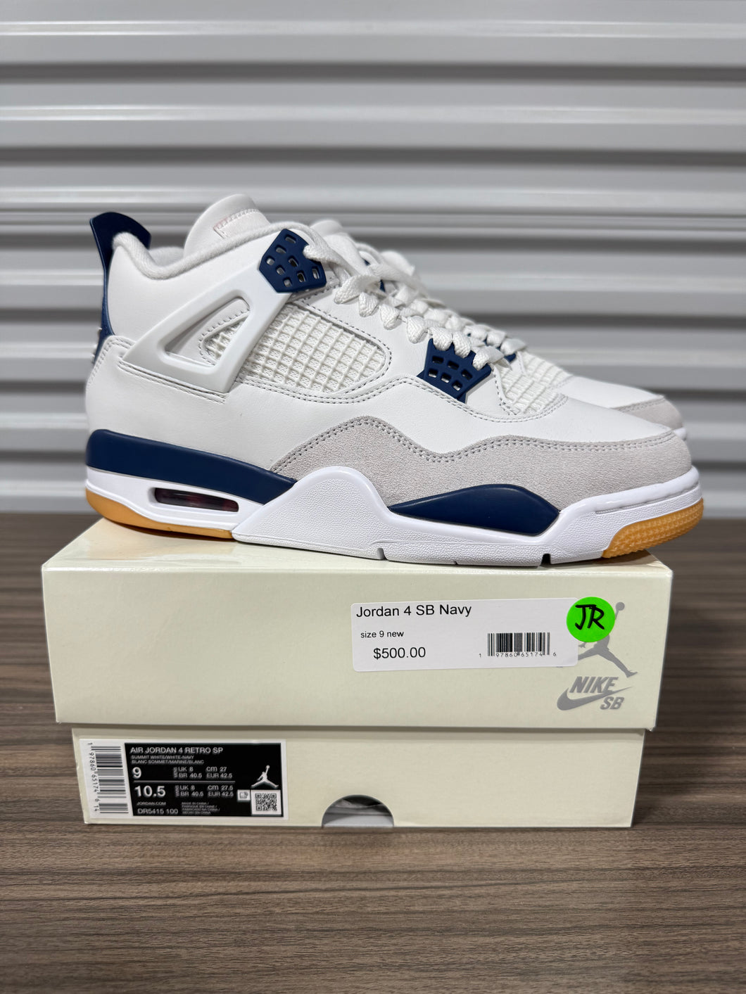 Jordan 4 SB Navy Sz 9