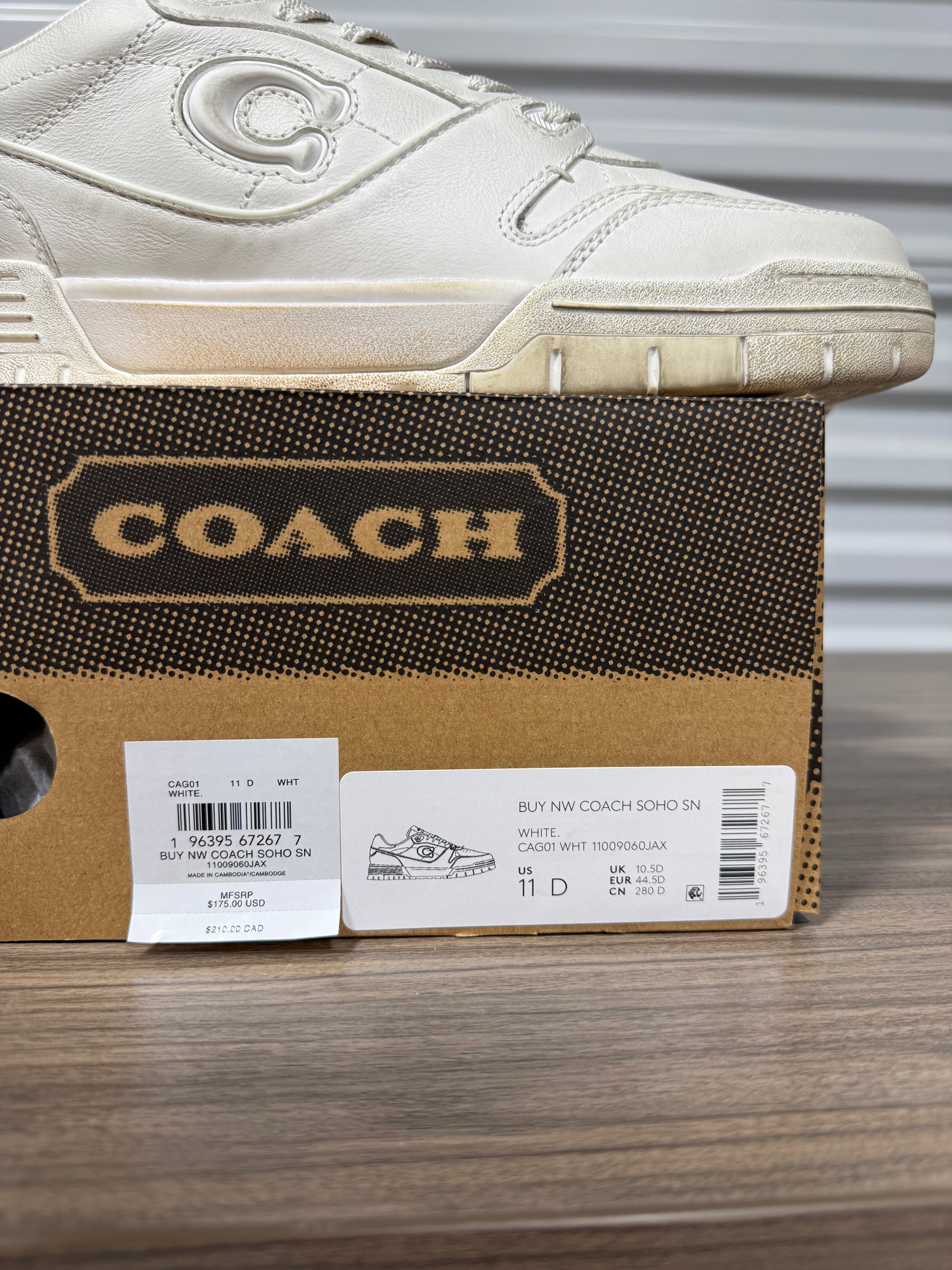 Coach Sneaker White Sz 11