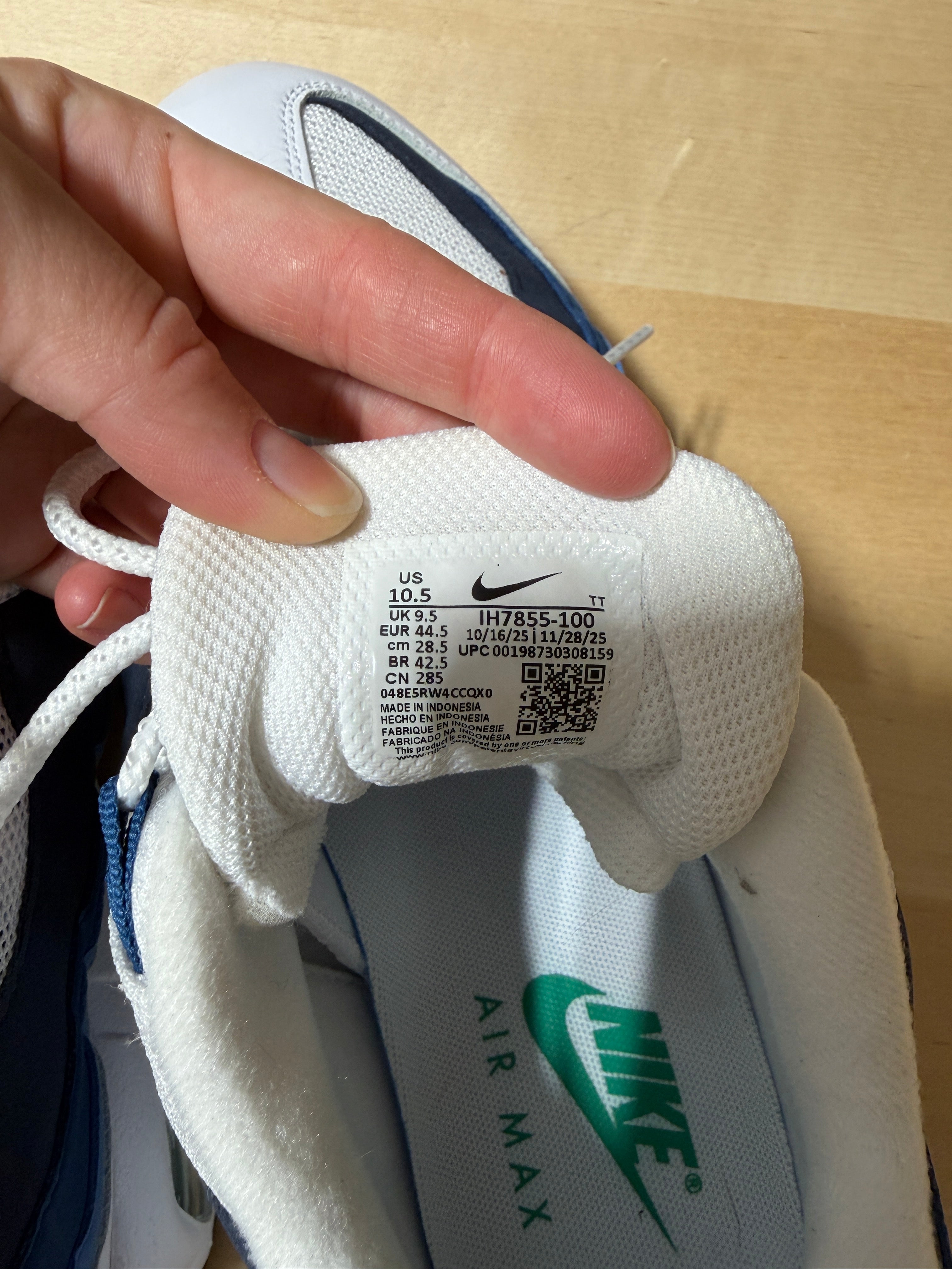 Nike Air Max 95 OG "Lake Blue and French Blue" men's sz 10.5