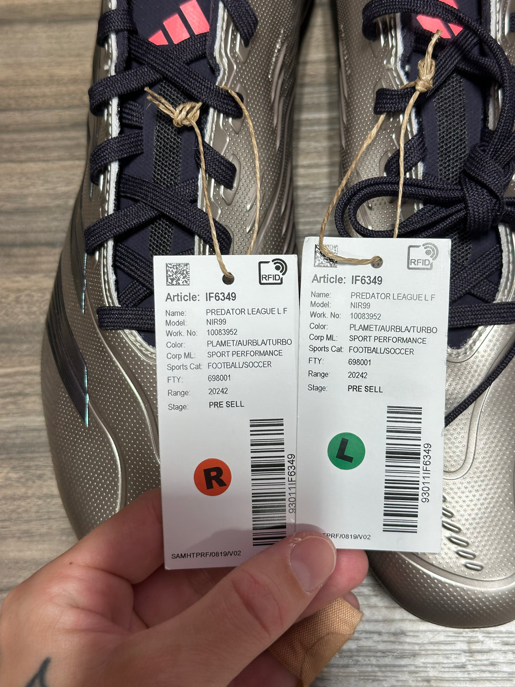 Adidas Predator 24 League FG Sz 9