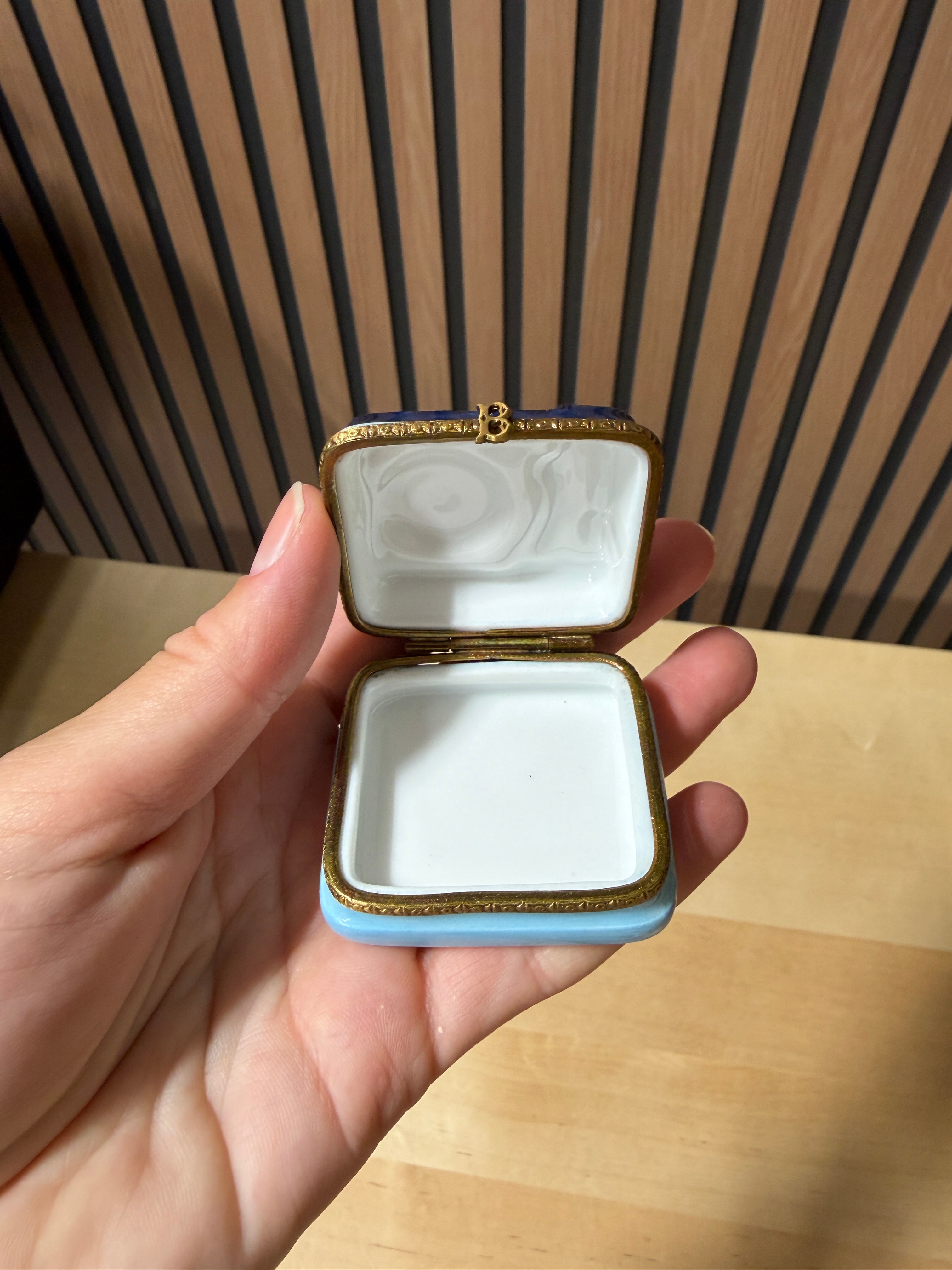 Limoges porcelain Barbie record player trinket box