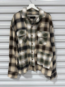 Richie Le Pocket Flannel Green/Black Sz M