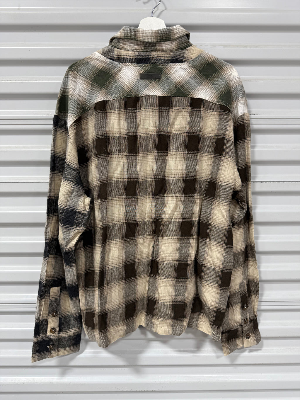 Richie Le Pocket Flannel Green/Black Sz M