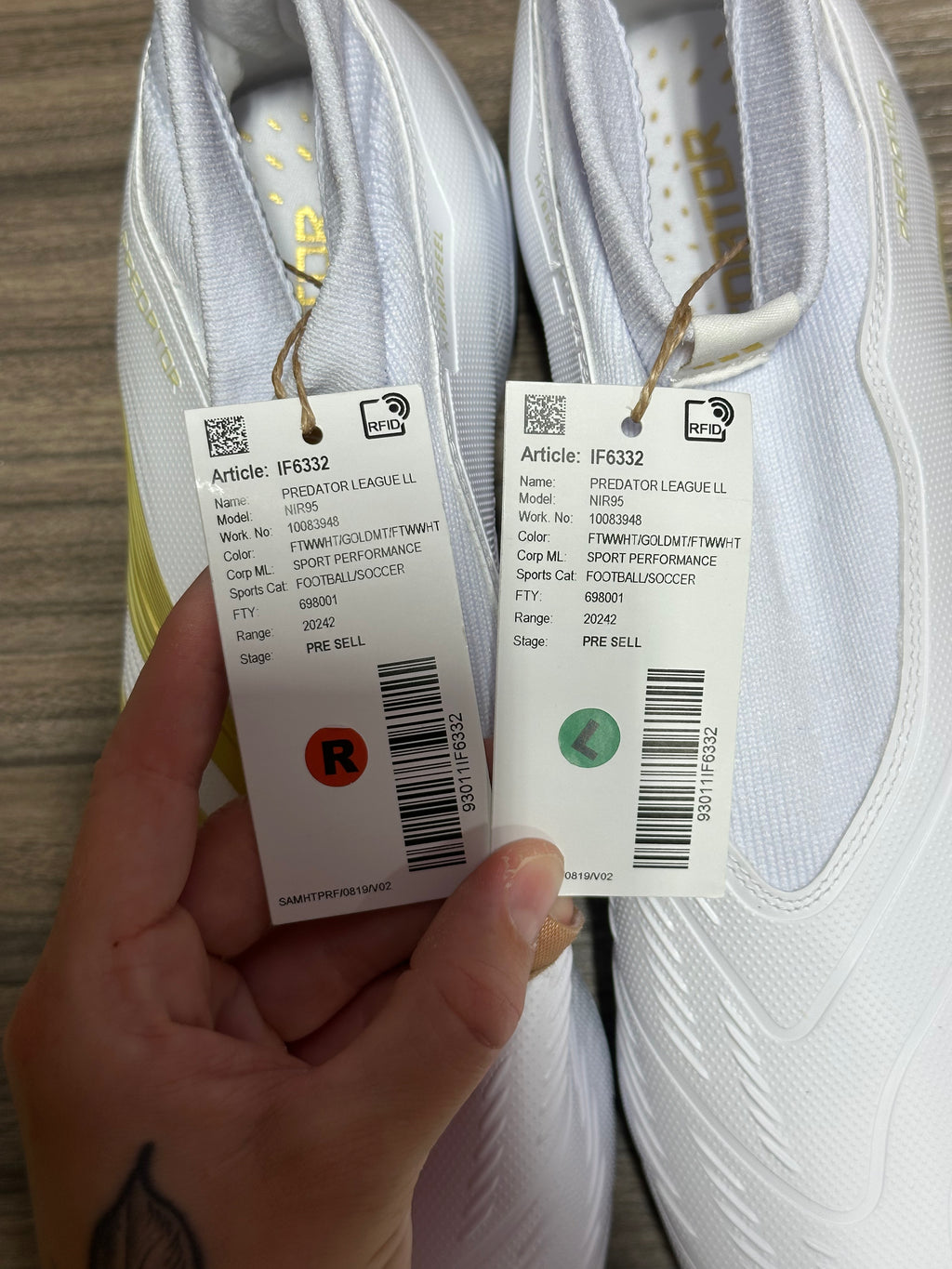 Adidas Predator Elite Laceless FG sz 9