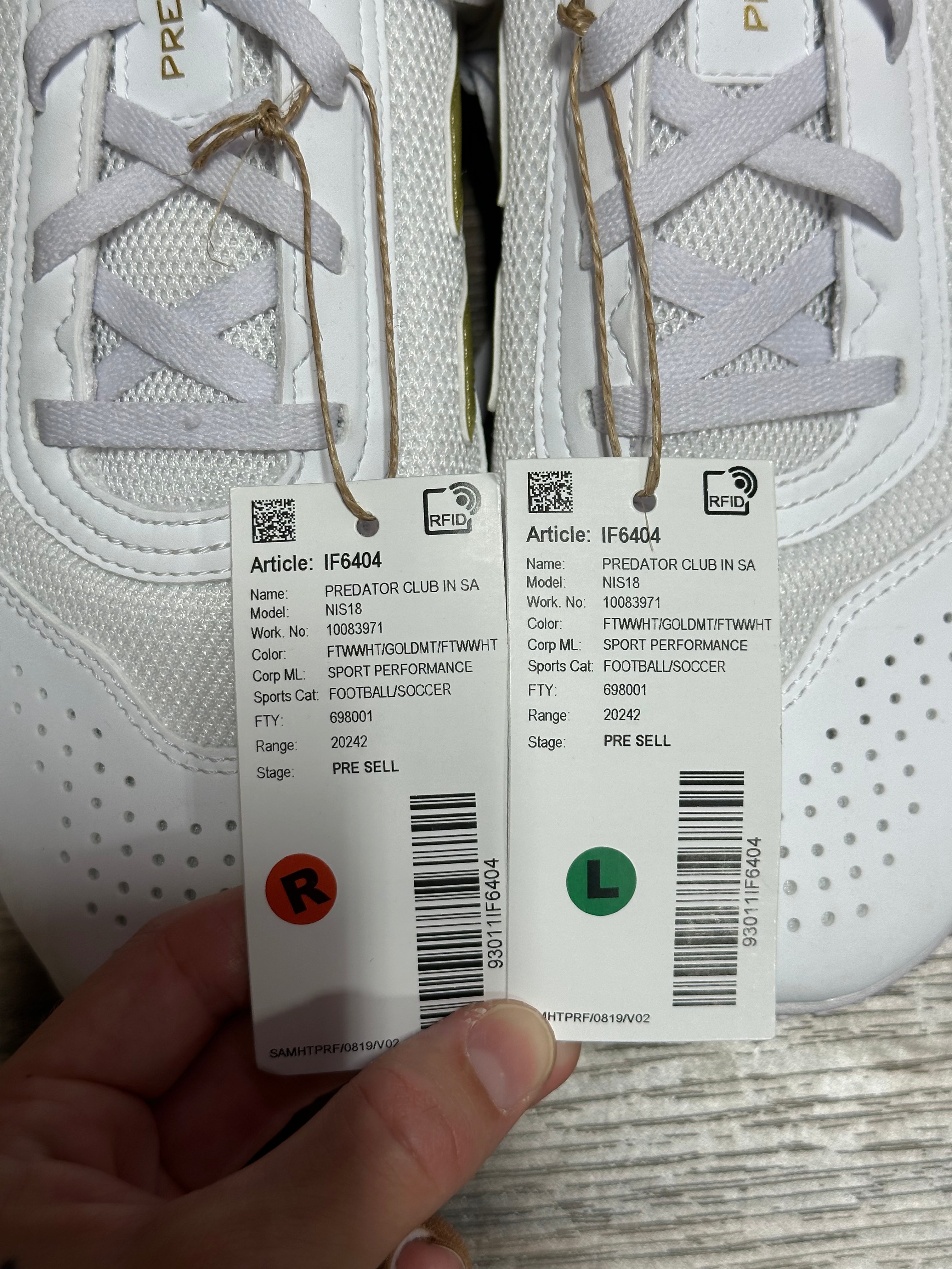 Adidas Predator Club Indoor Sala Sz 9