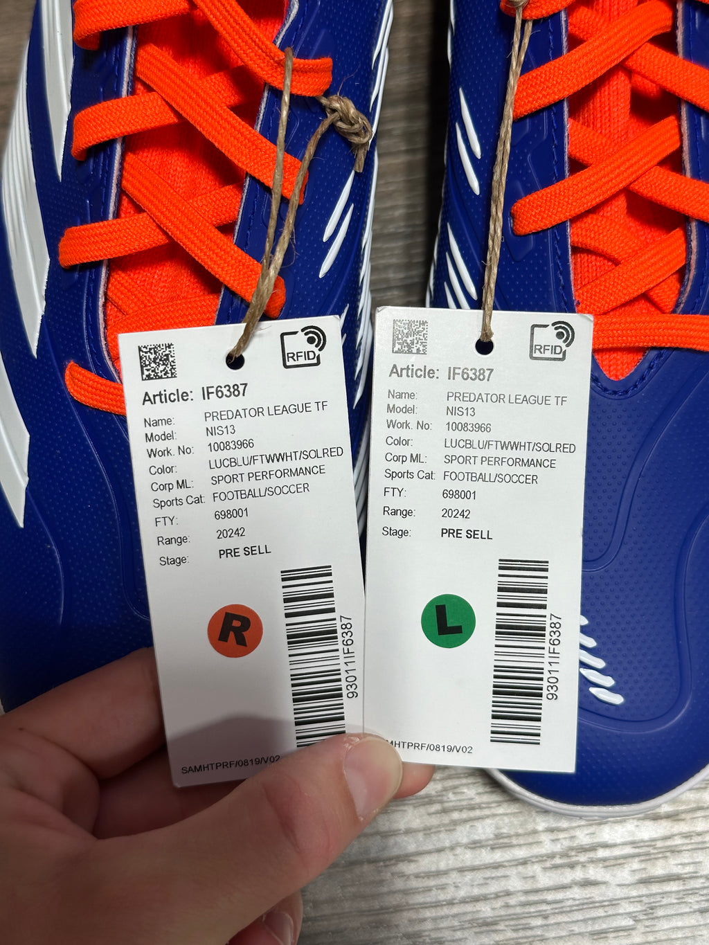 Adidas Predator League TF Sz 9