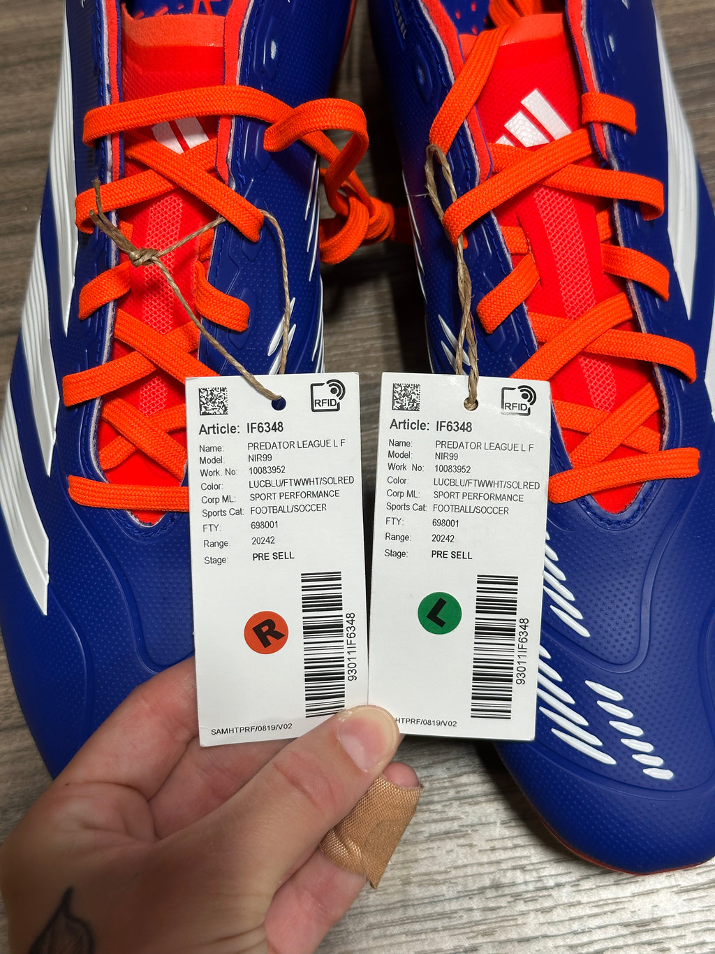 Adidas Predator League FG soccer cleats sz 9