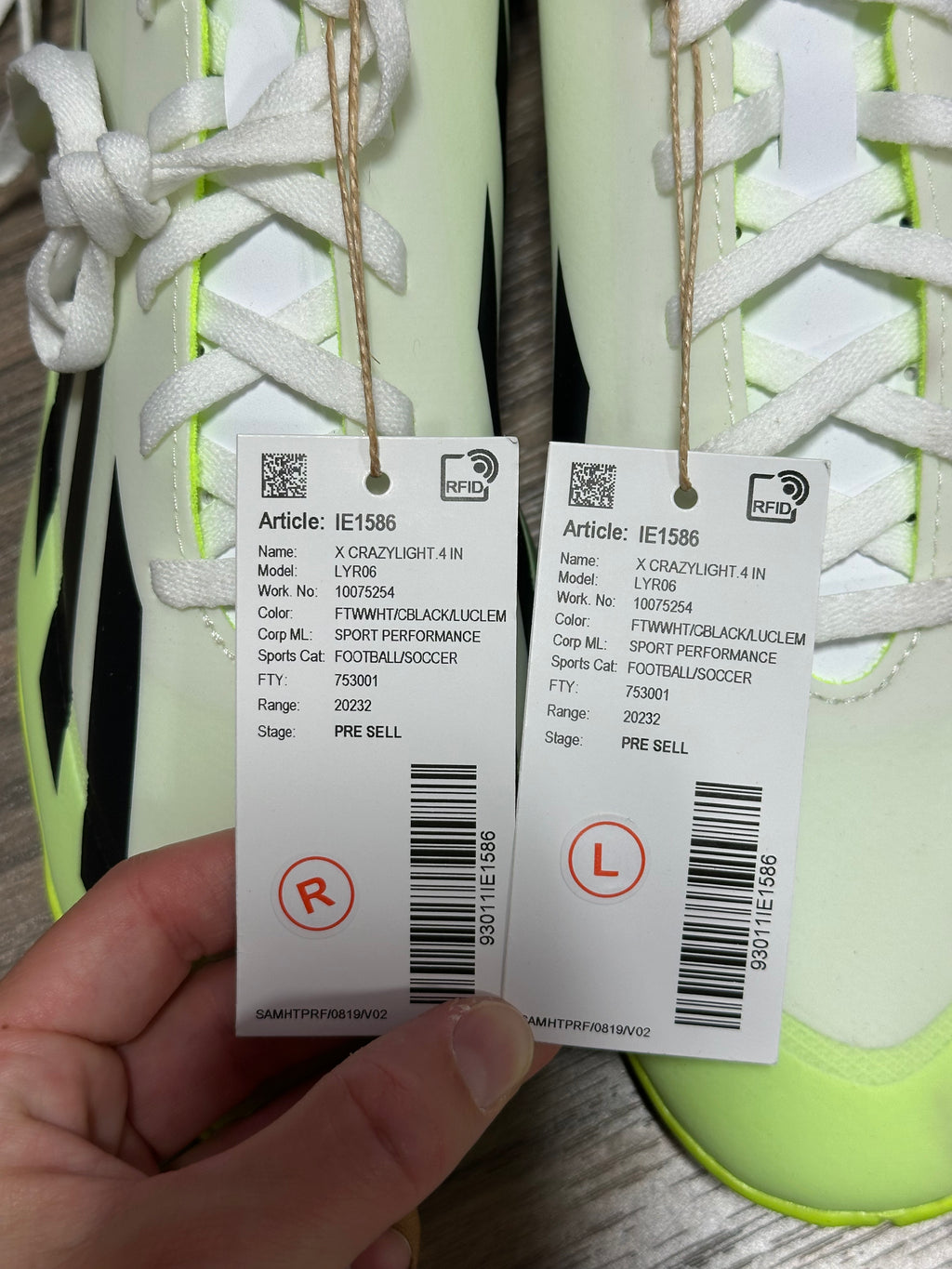 Adidas X Crazyfast.4 Indoor sz 9