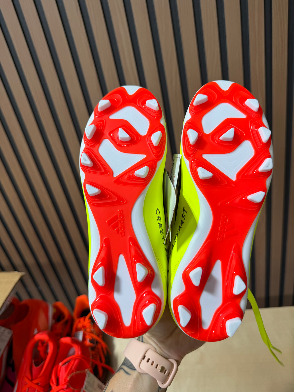 Adidas X Crazyfast Club FxG Junior soccer cleats sz 3.5