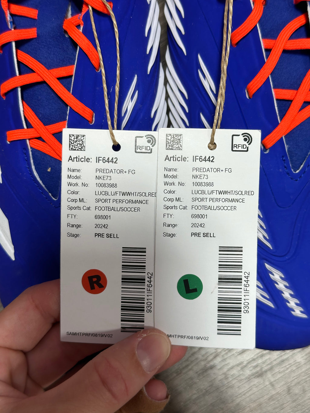 Adidas Predator Elite FG soccer cleats Sz 9