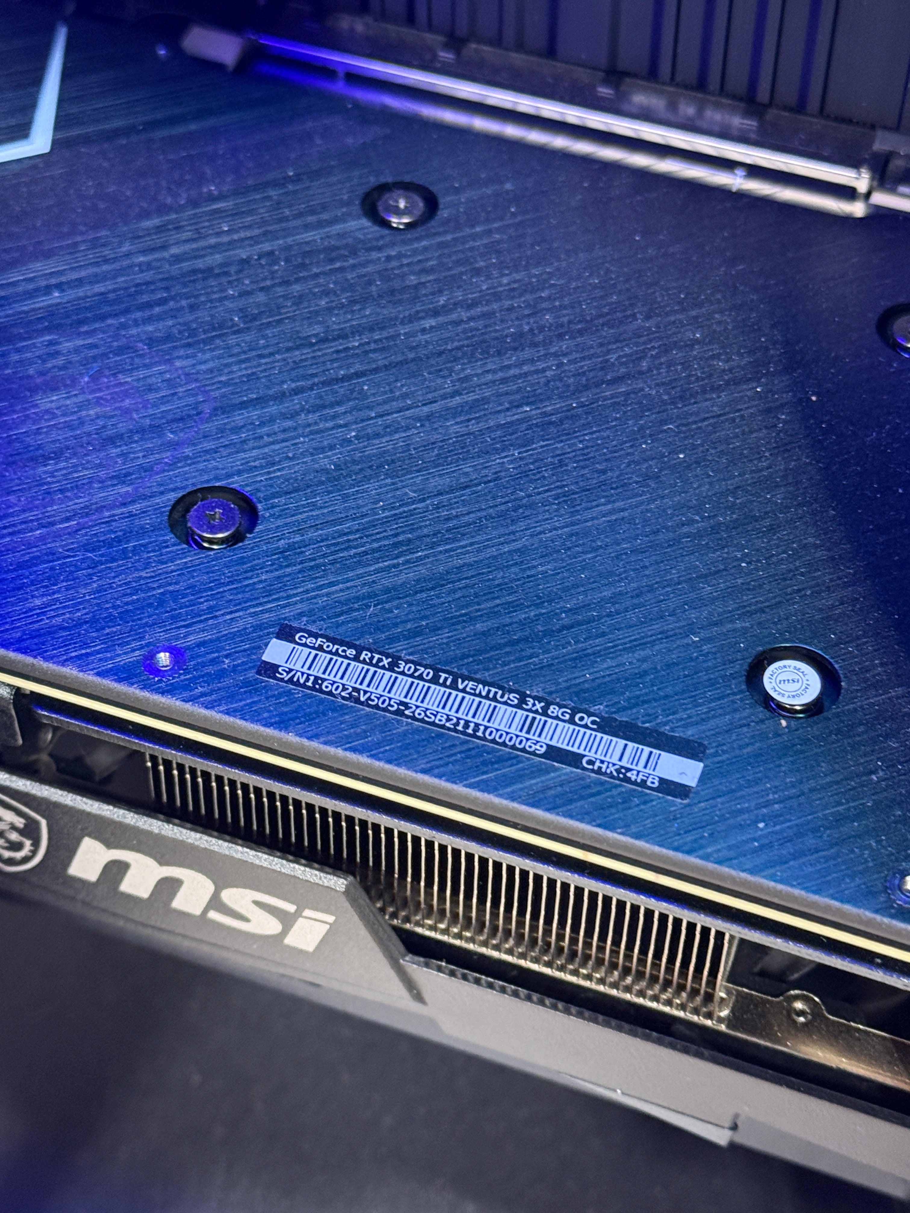 MSI Aegis RS (Tower) Gaming Desktop PC. RTX 3070, Intel Core I7, DDR4 Ram