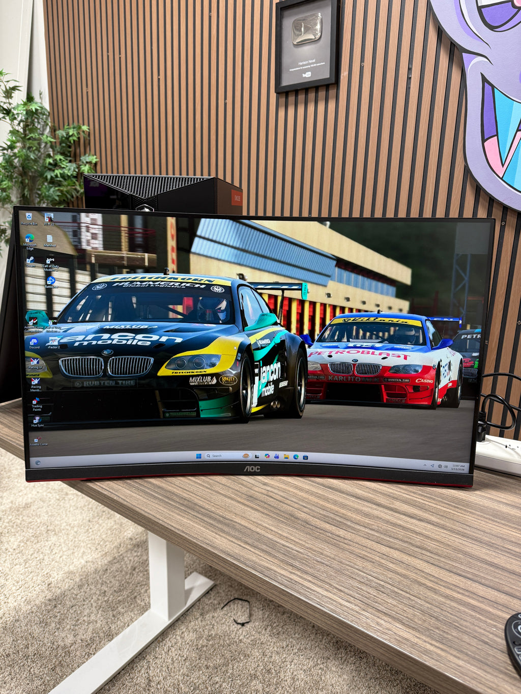 AOC C32G2 32" Curved Frameless Gaming Monitor 165Hz NO STAND