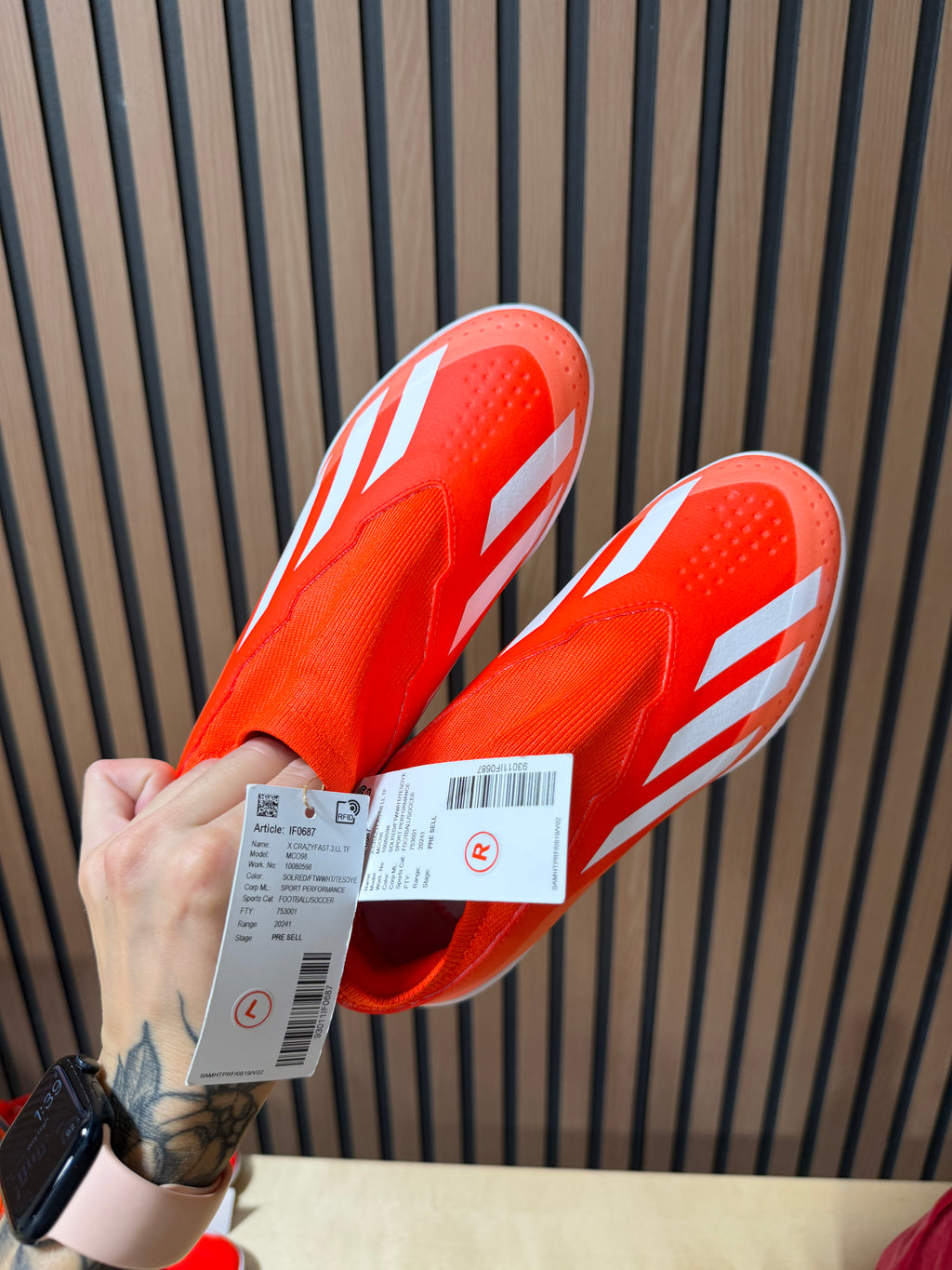 adidas X Crazyfast League Laceless Turf junior soccer shoes sz 3.5