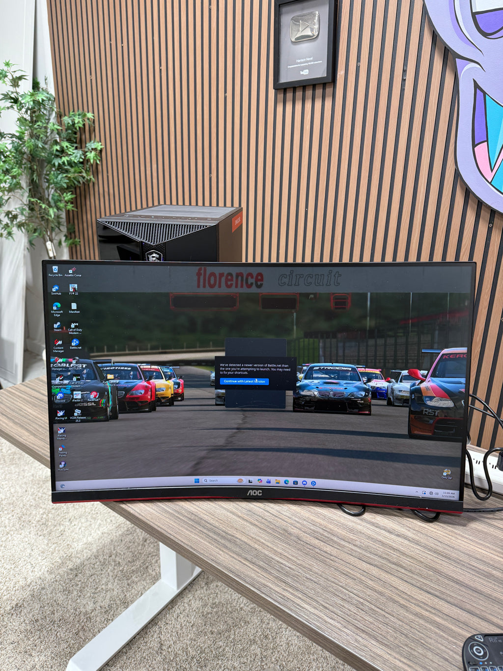 AOC C32G2 32" Curved Frameless Gaming Monitor 165Hz NO STAND