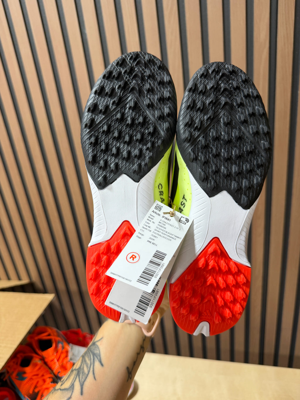 Adidas X Crazyfast League TF turf junior soccer shoes sz 3.5
