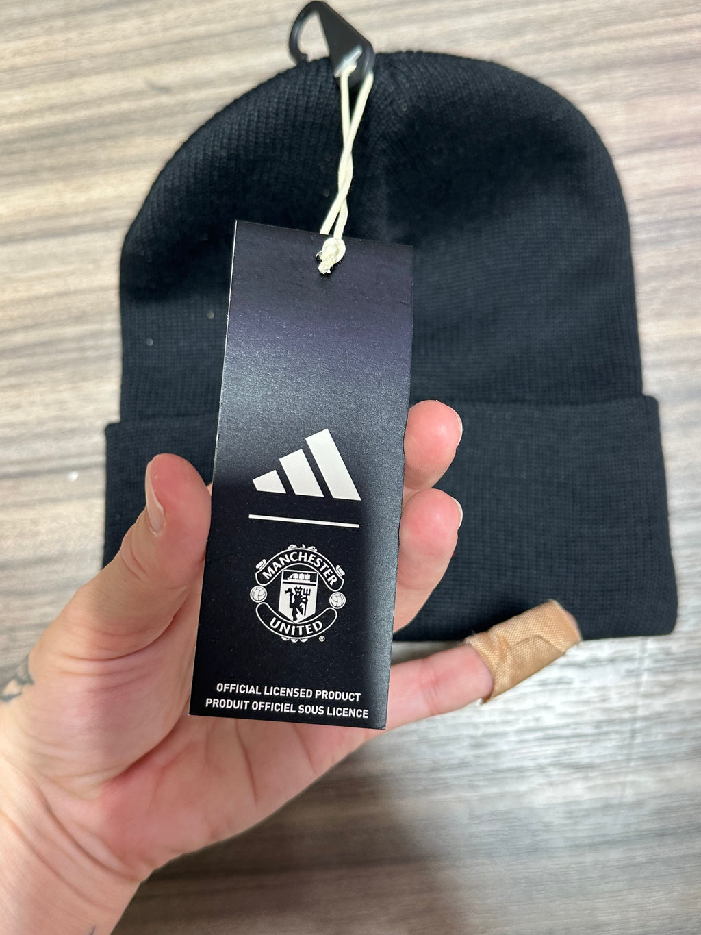 Adidas Manchester United cuffed knit beanie