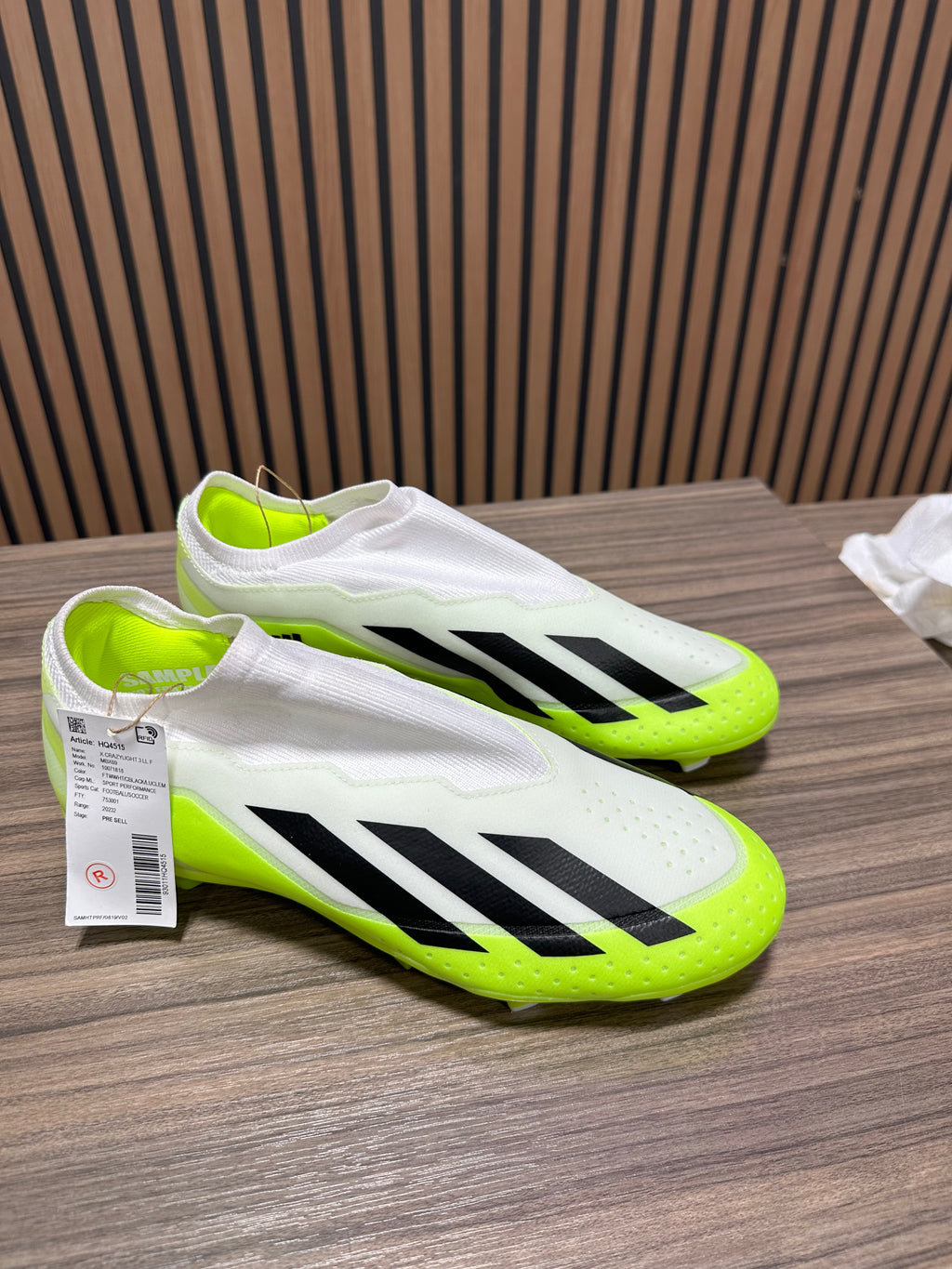 Laceless adidas X Crazyfast.3 LL FG soccer cleats sz 9