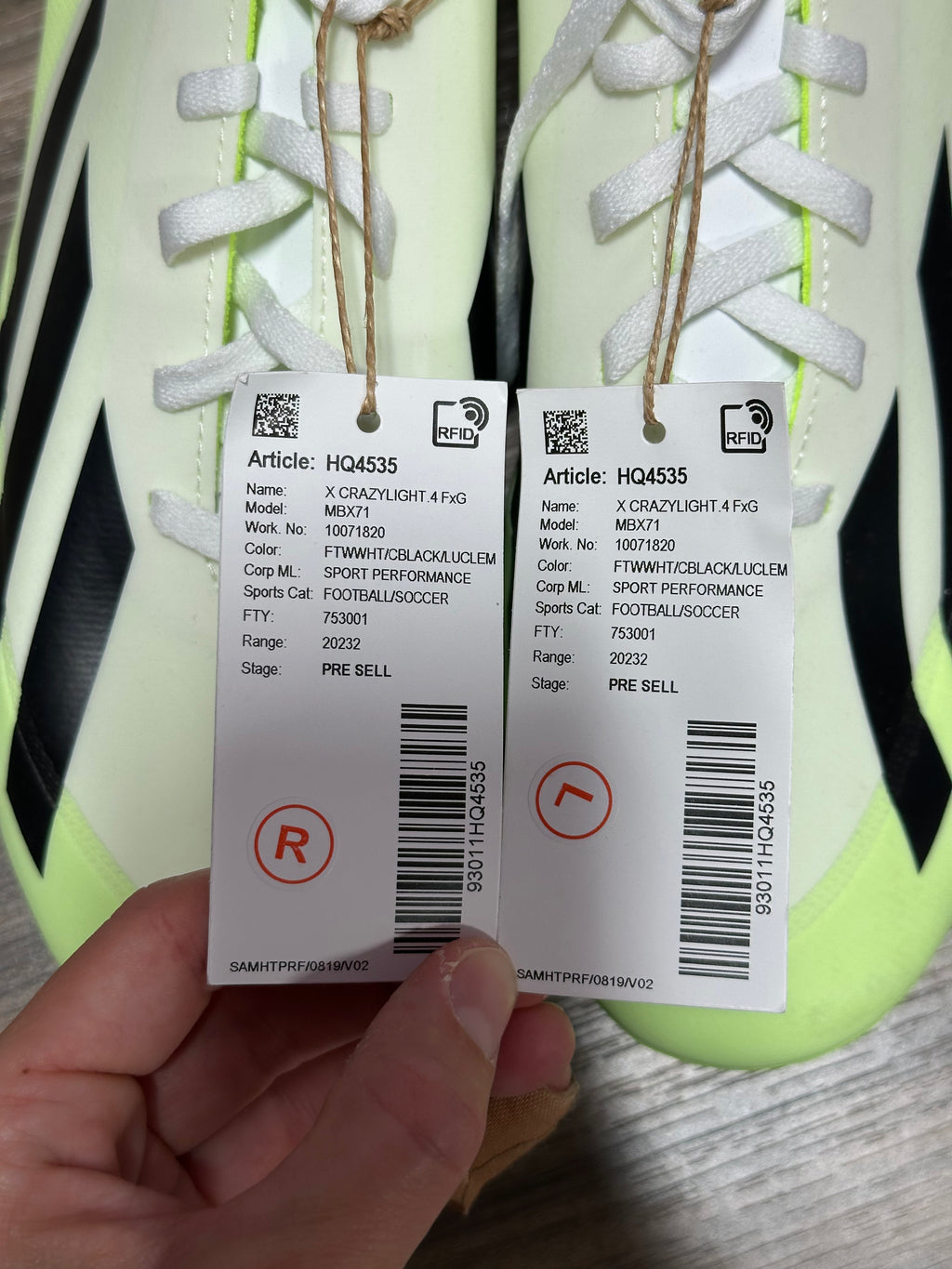 Adidas X Crazyfast.4 FxG soccer cleats sz 9