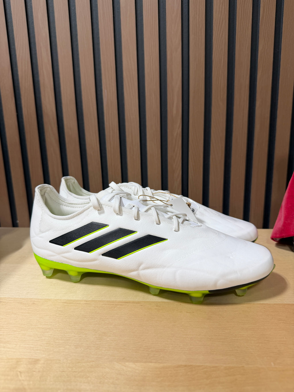 White adidas Copa Pure.1 FG 'Crazyrush Pack' soccer cleats sz 9