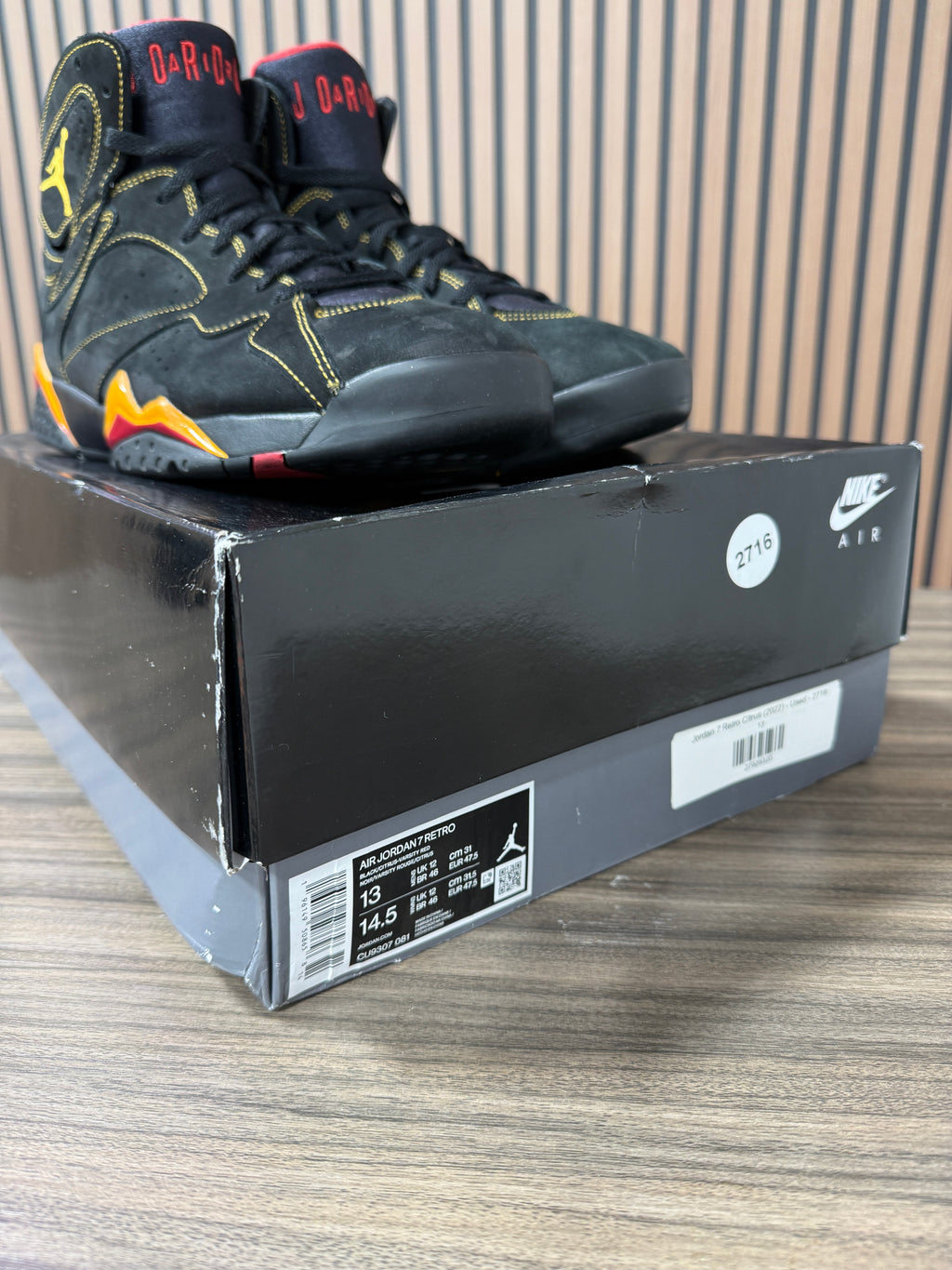 Air Jordan 7 Retro 'Citrus' 2022 Sz 13
