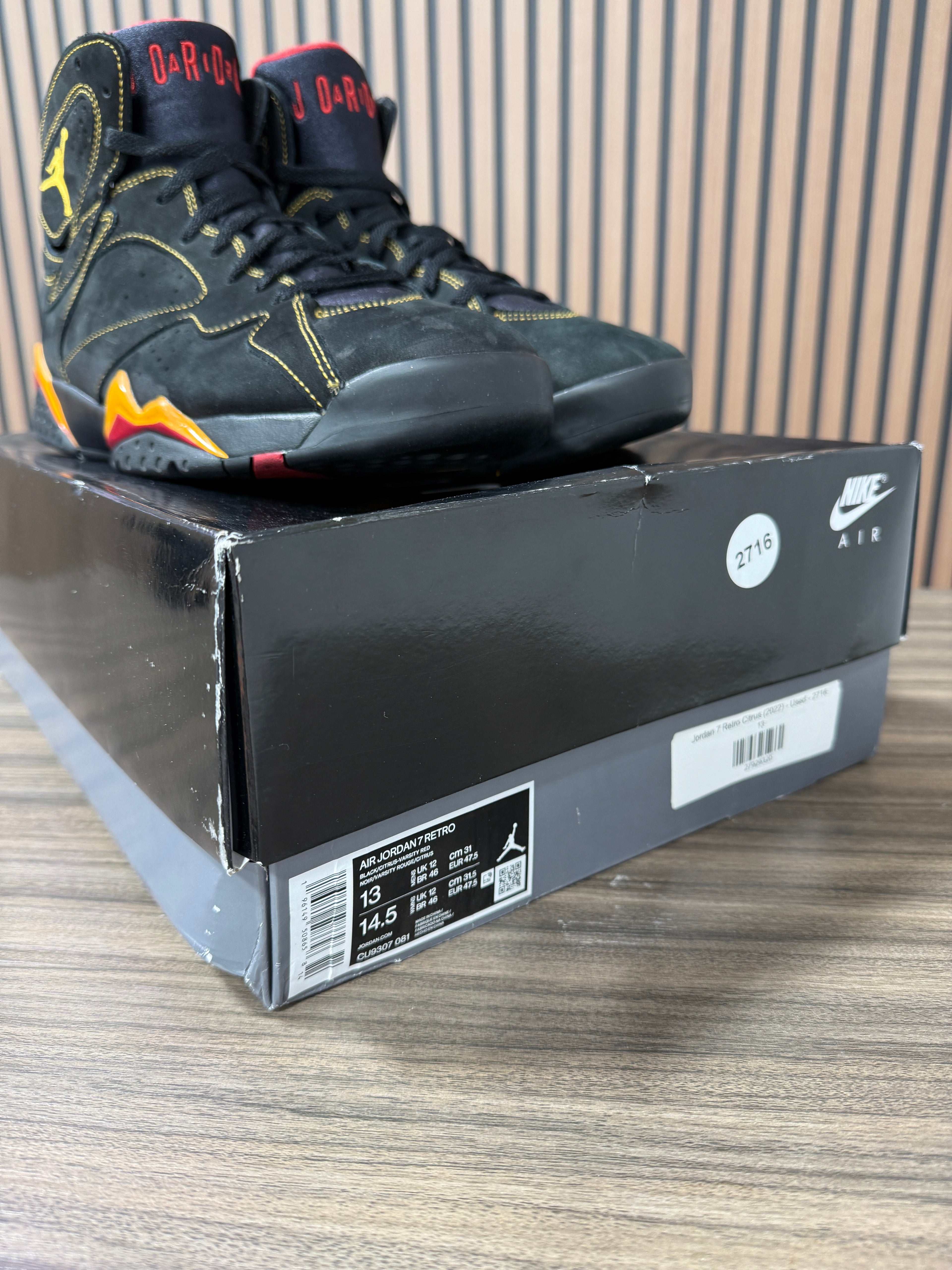 Air Jordan 7 Retro 'Citrus' 2022 Sz 13