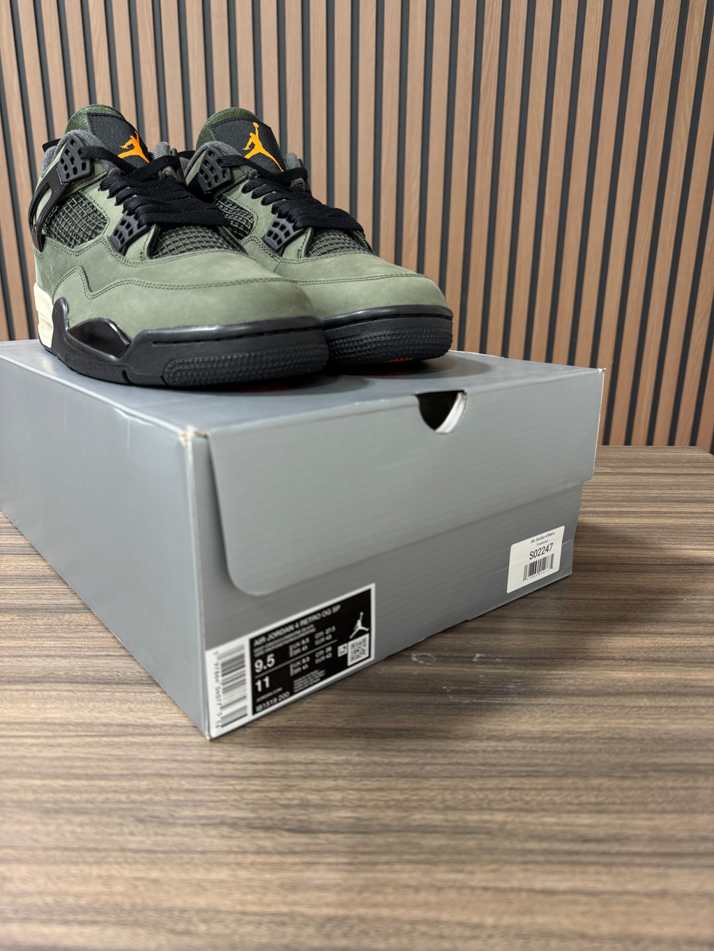Undefeated x Air Jordan 4 Retro 2025 Sz 9.5