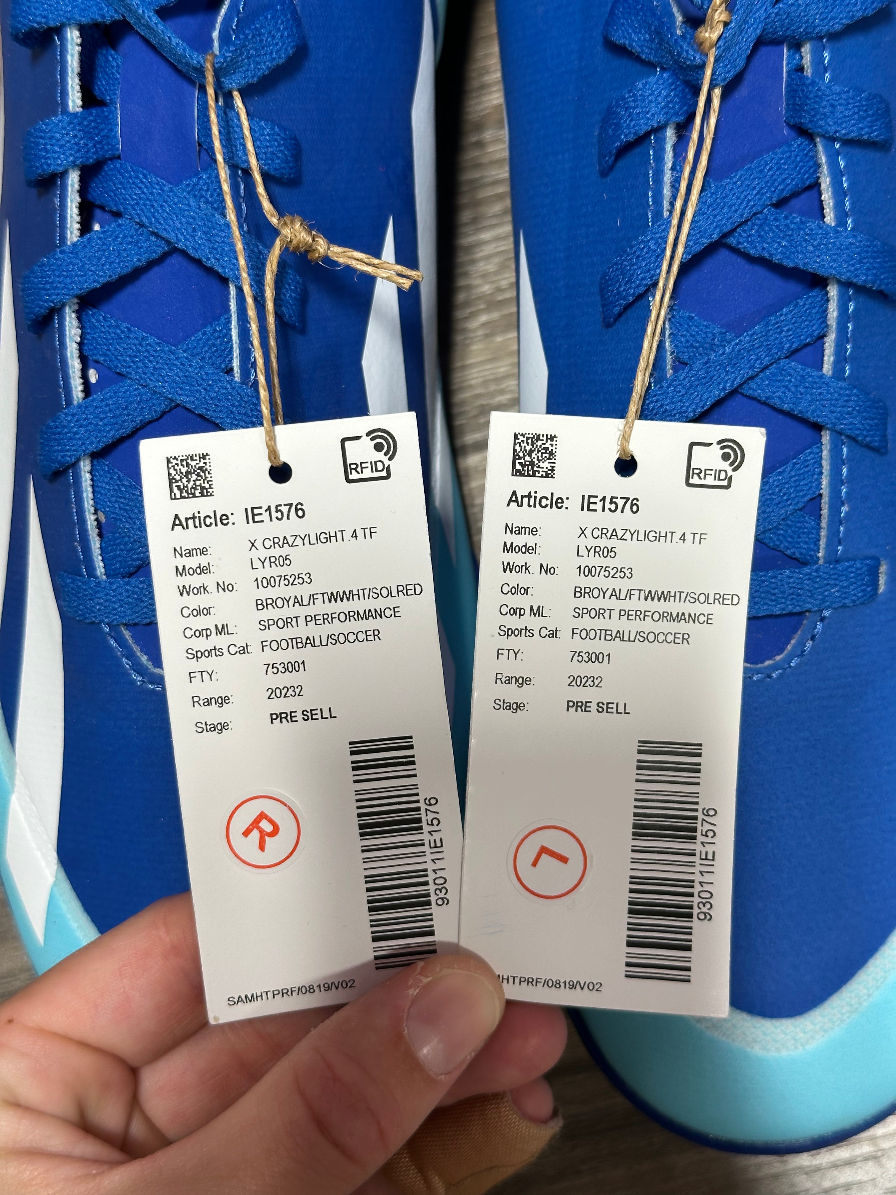 Adidas X Crazyfast.4 TF sz 9