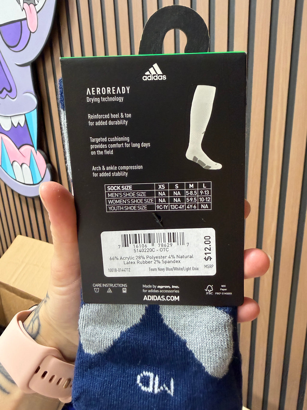 Adidas Utility Sock Multi Sport sz M