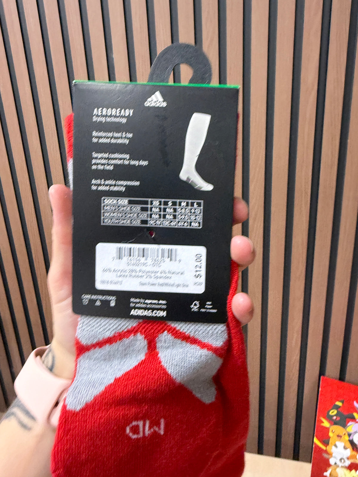 Adidas Utility OTC Socks AEROREADY red sz M