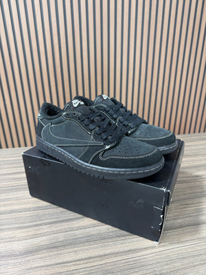 Travis Scott x Air Jordan 1 Retro Low OG SP 'Black Phantom' Sz 8.5