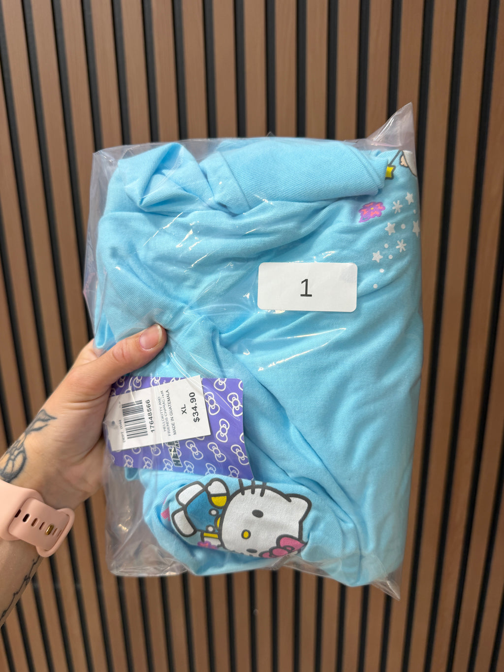 Sanrio Hello Kitty & Friends Allover Print Long Sleeve T-Shirt sz XL
