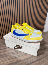 Load image into Gallery viewer, Travis Scott x Wmns Air Jordan 1 Retro Low OG SP 'Canary' Sz M7.5 W9
