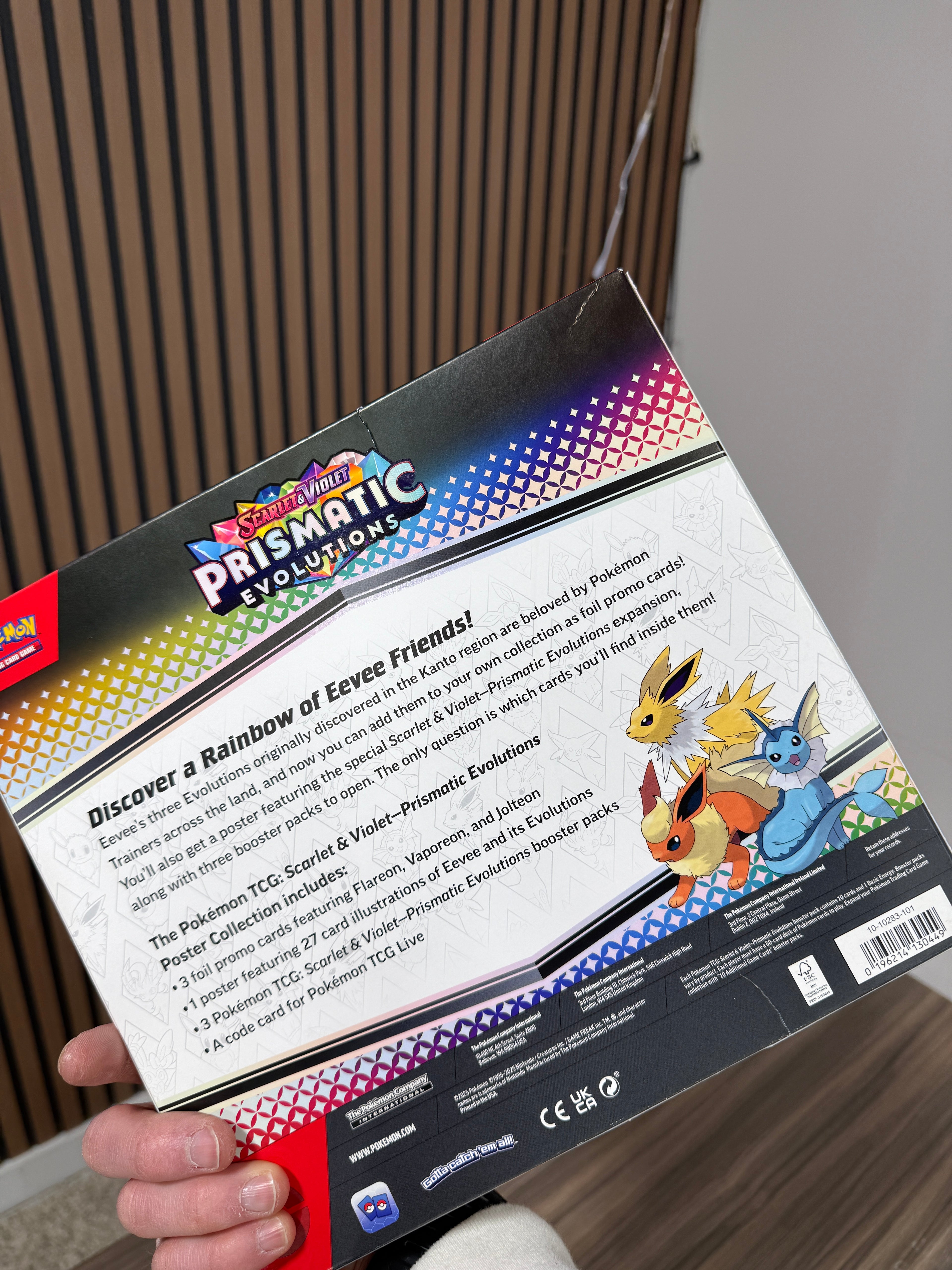 Pokémon Scarlet & Violet Prismatic Evolutions Poster Collection
