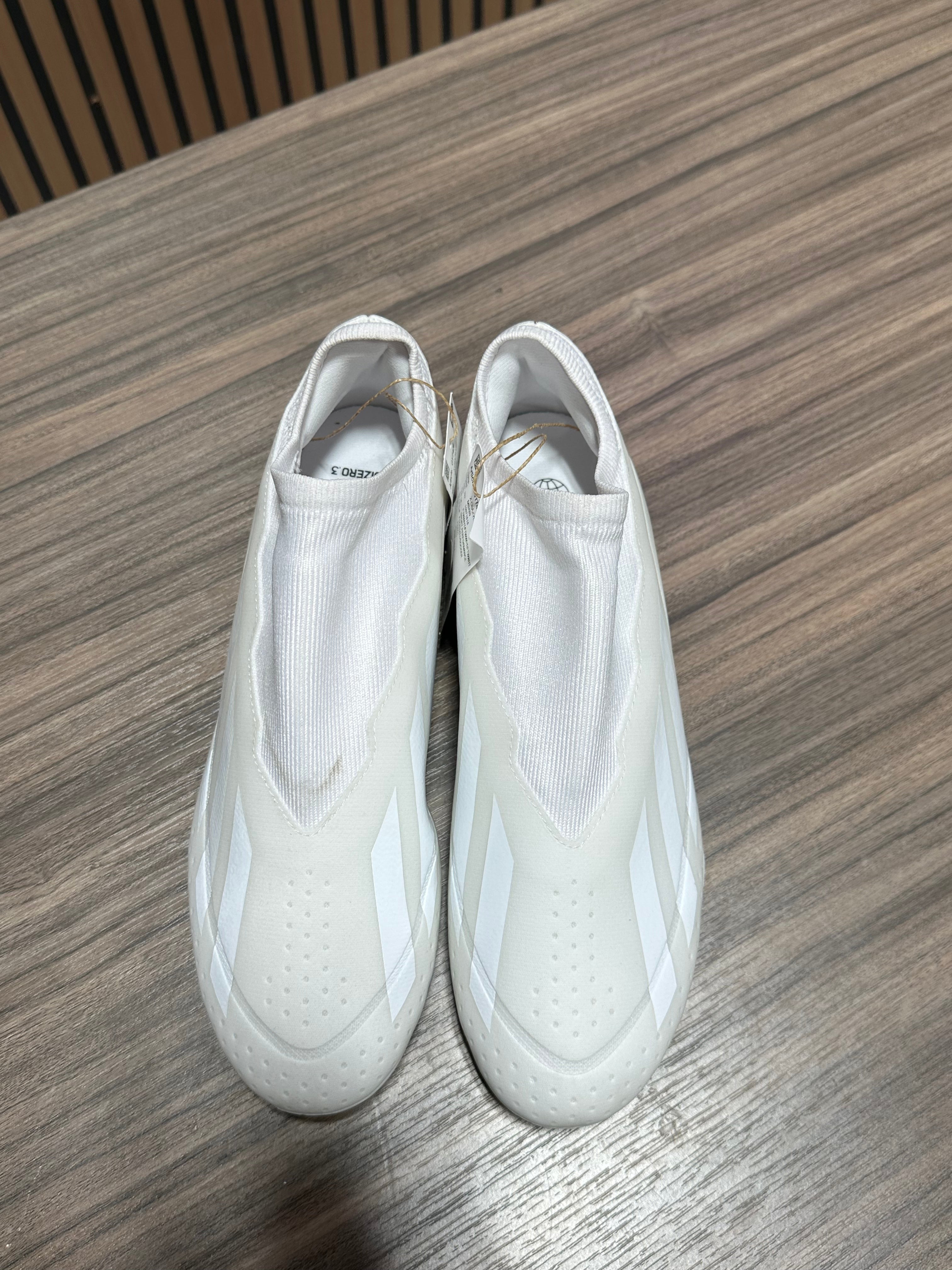 Adidas X Crazyfast.3 Laceless FG Cloud White soccer cleats sz 9