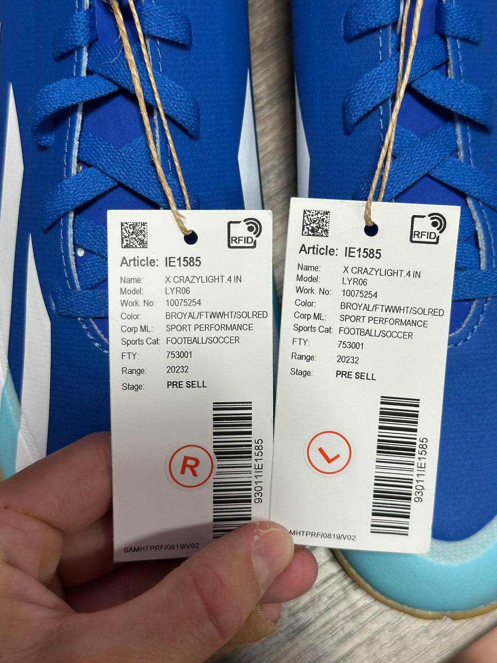 Adidas X Crazyfast.4 Indoor Court Shoes sz 9