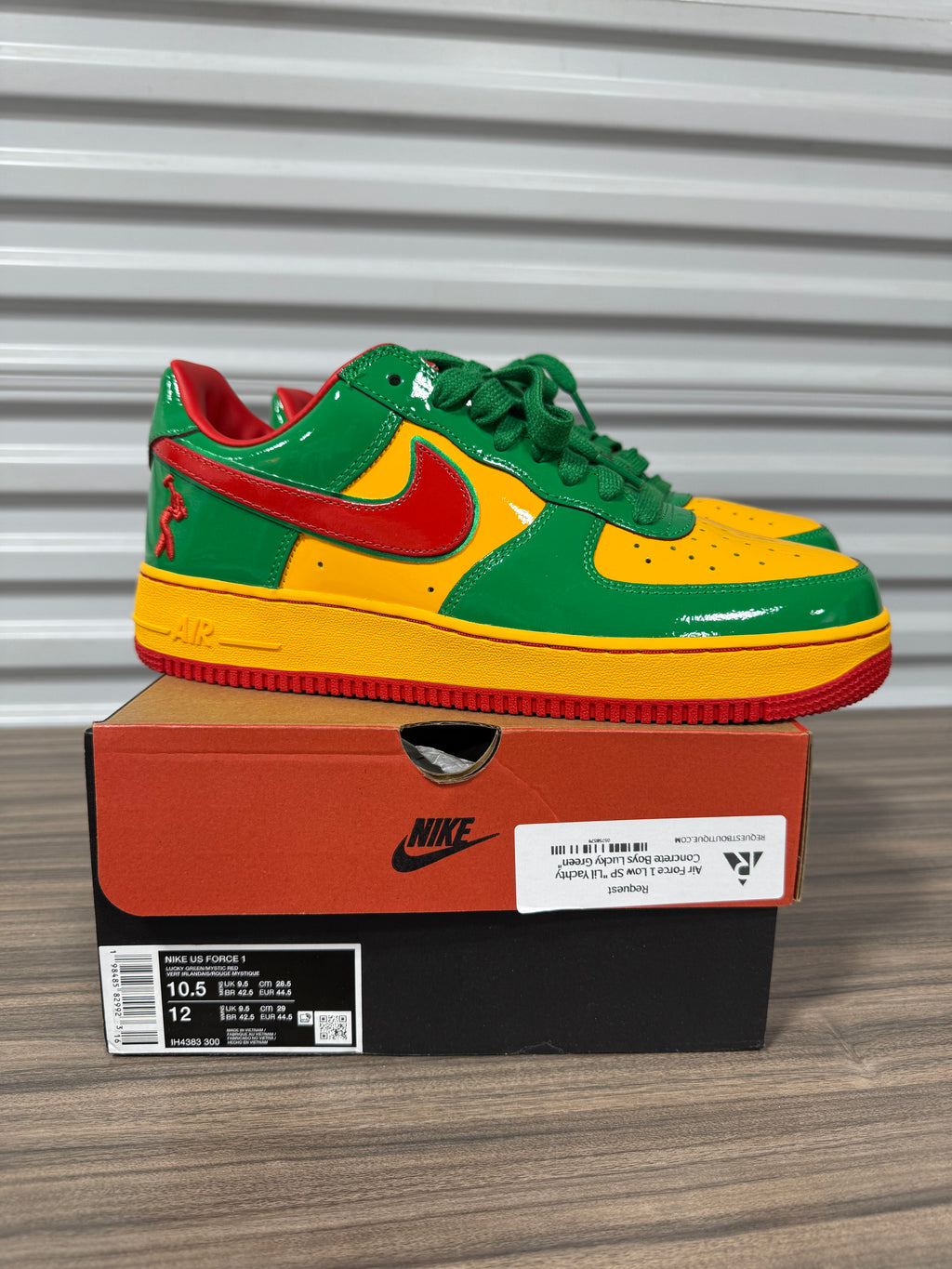 Nike Air Force 1 Low Lil Yachty Concrete Boys Lucky Green Sz 10.5
