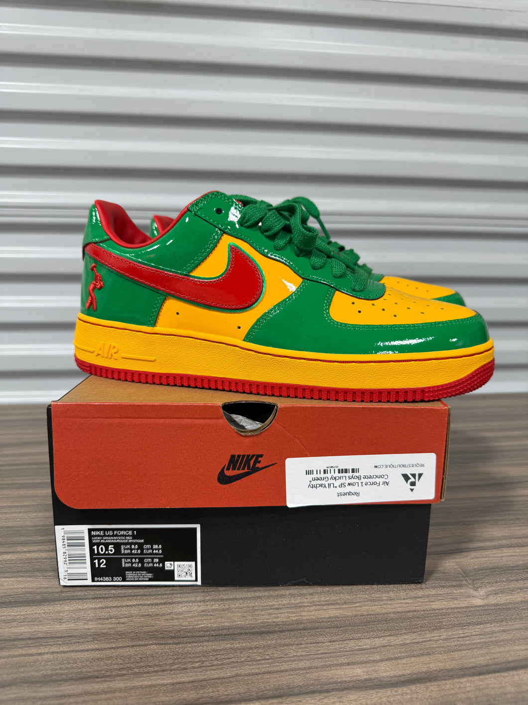 Nike Air Force 1 Low Lil Yachty Concrete Boys Lucky Green Sz 10.5