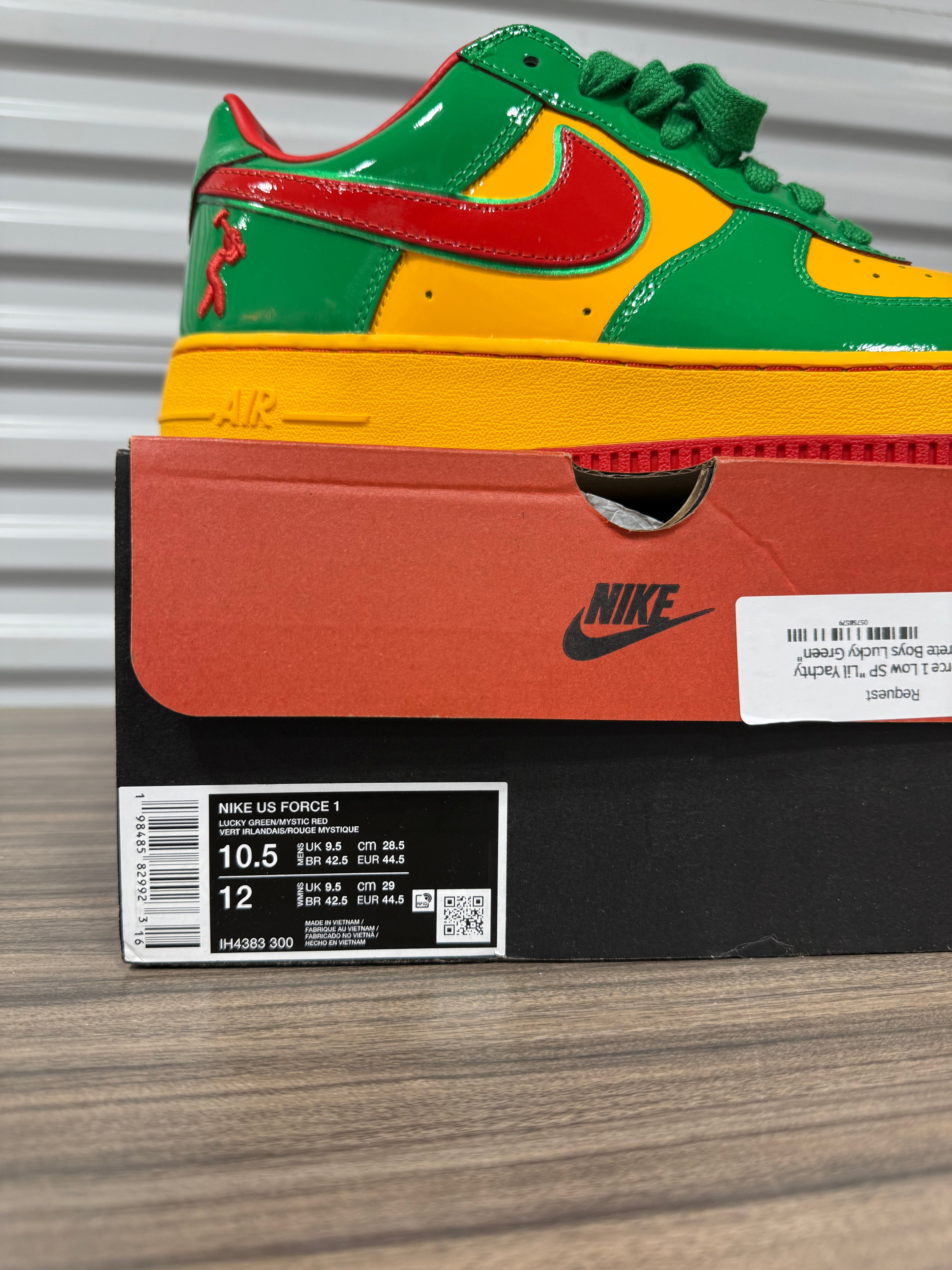 Nike Air Force 1 Low Lil Yachty Concrete Boys Lucky Green Sz 10.5