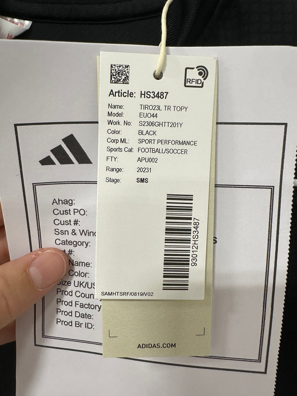 Adidas Tiro 23 League AEROREADY training top sz 11-12 Y